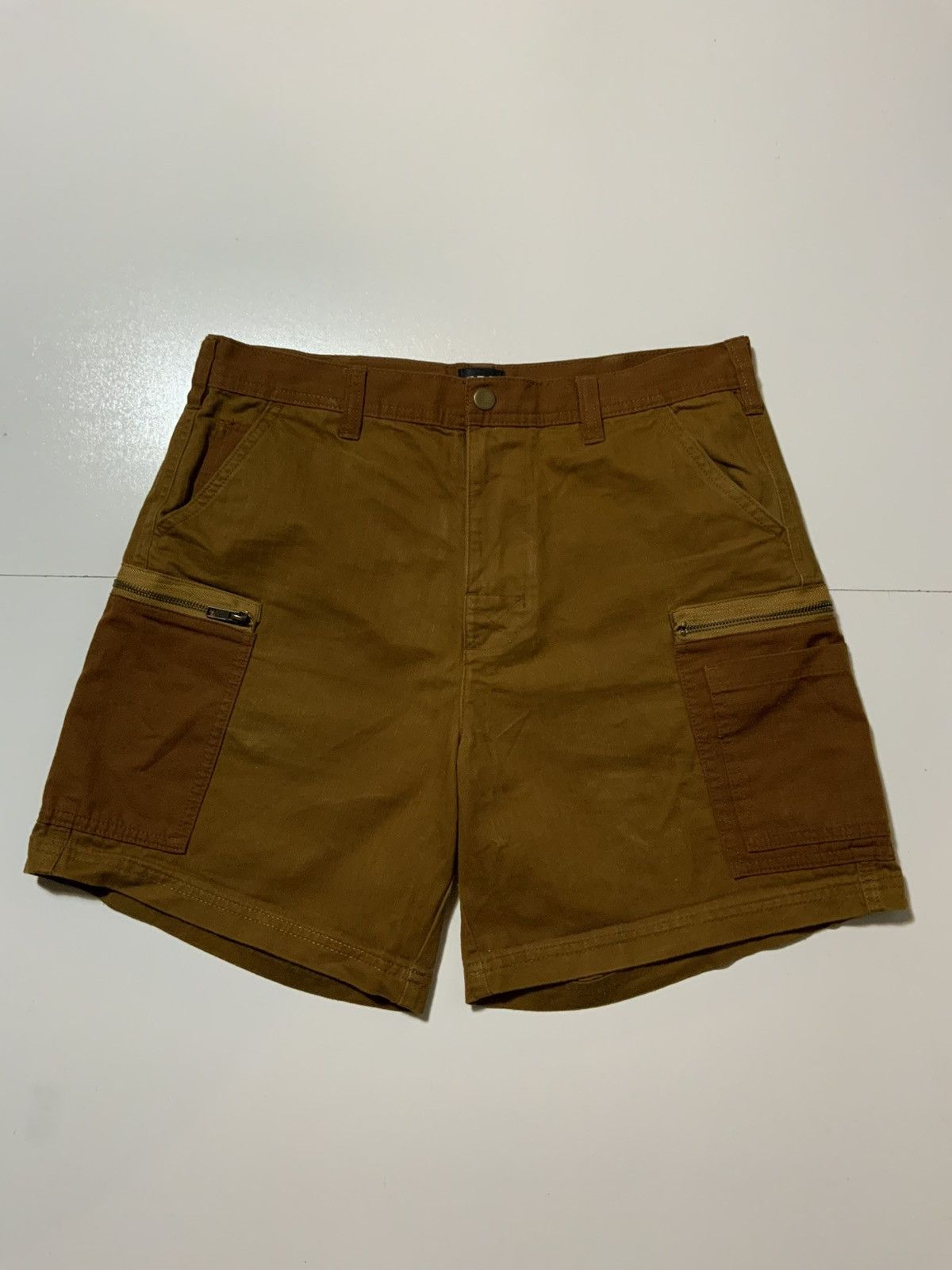 Bdg × Urban Outfitters BDG Herringbone Twill HBT Stripe Cargo Utility Shorts Size US 32 / EU 48 - 1 Thumbnail