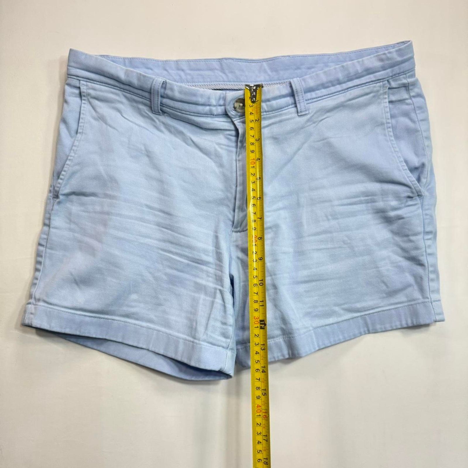Roundtree & Yorke Mens Blue Roundtree & Yorke Chino Golf Shorts Sz 34 Size US 34 / EU 50 - 3 Thumbnail
