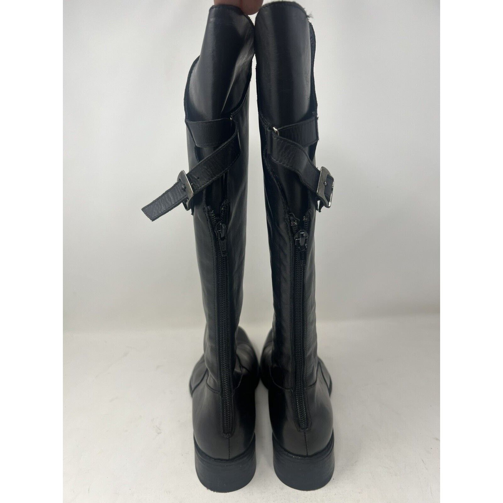 Other Sundance Womens Philippa Boots Black Size 39 Leather Knee Size US 8.5 / IT 38.5 - 4 Thumbnail