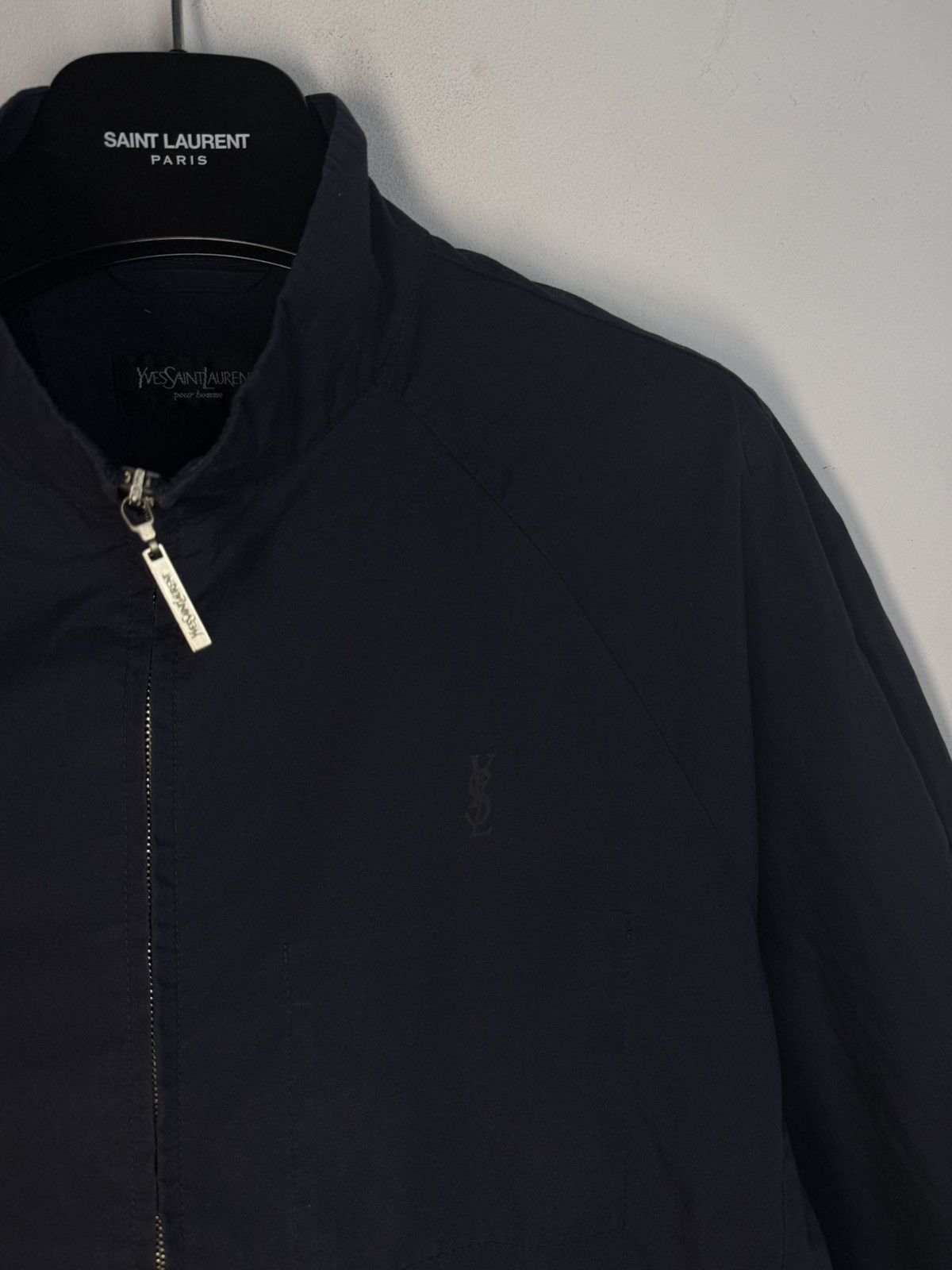 Yves Saint Laurent Spring YSL Jacket Dark Navy Classic Vintage Bomber Size US M / EU 48-50 / 2 - 3 Thumbnail