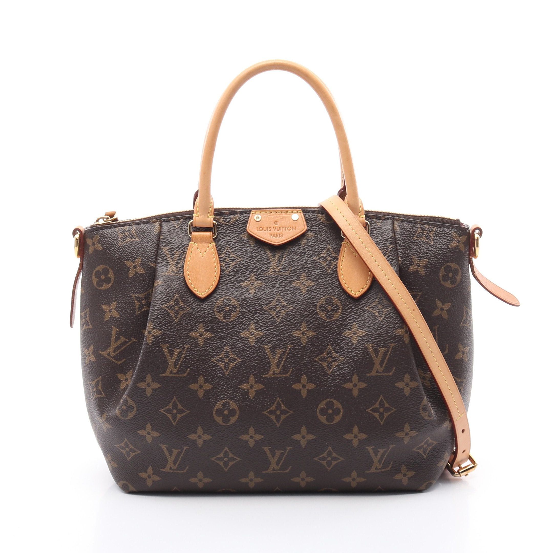 Louis Vuitton Louis Vuitton Turen Pm Monogram Handbag Leather Brown Size ONE SIZE - 1 Thumbnail