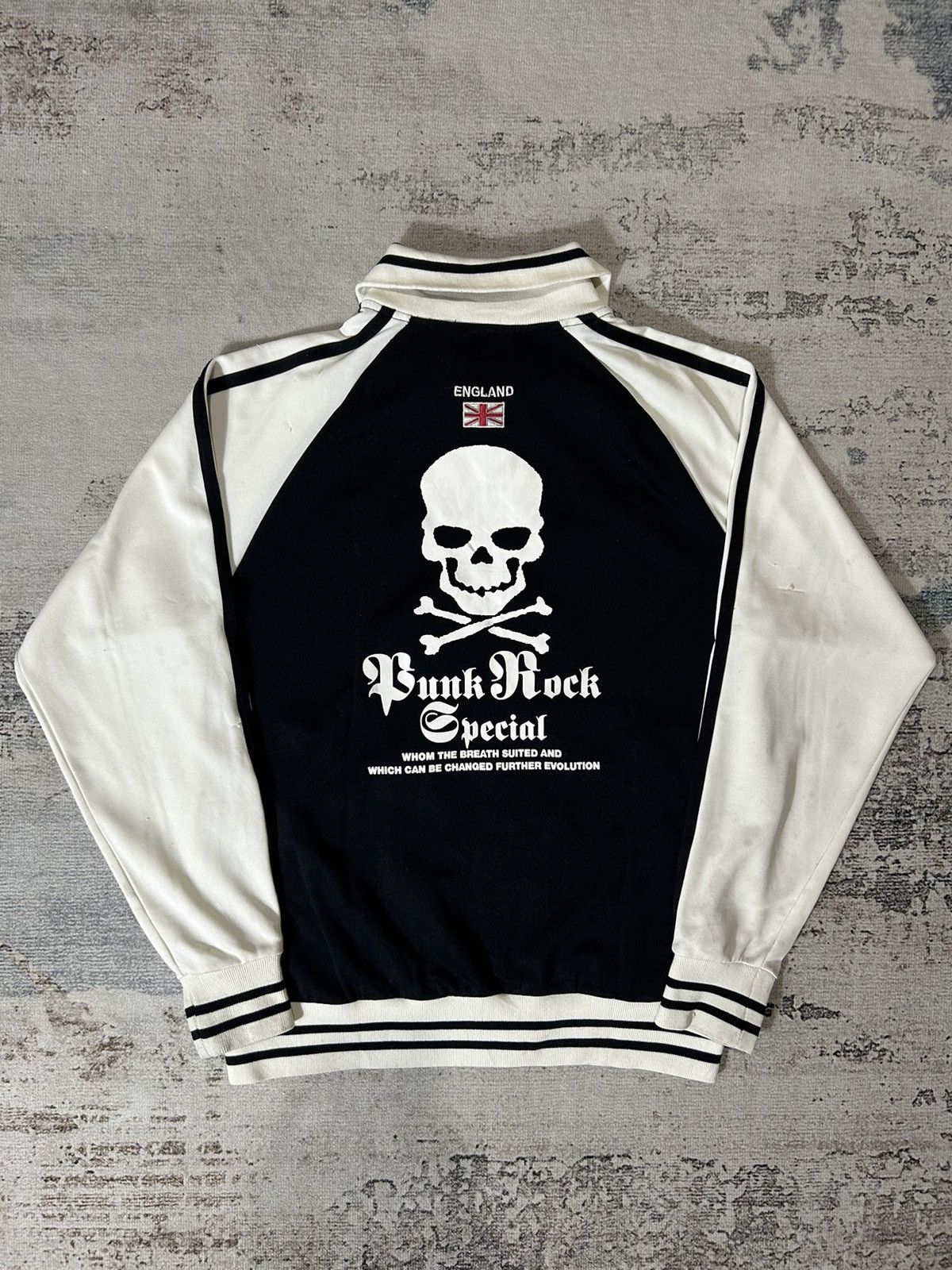 Hysteric Glamour Dangerous Warning Skull Track Jacket Punk Rock Style Size US L / EU 52-54 / 3 - 2 Thumbnail