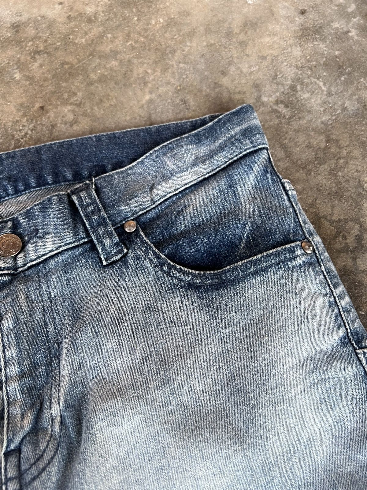 If Six Was Nine × Tornado Mart TORNADO MART FADED WASHED DISTRESS JEANS VERY RARE Size US 32 / EU 48 - 7 Thumbnail