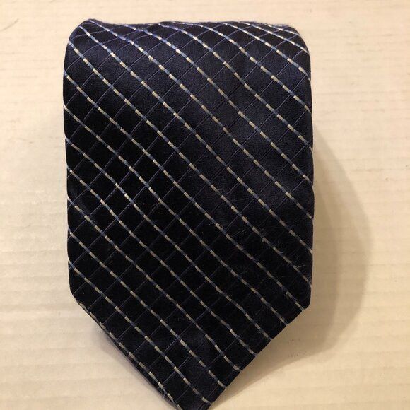 Ike Behar Ike behar men's new blue silk tie 3 3/4" X 60" Size ONE SIZE - 1 Thumbnail
