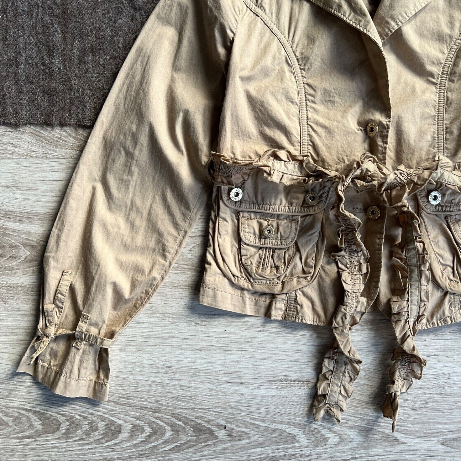 Dolce & Gabbana Dolce & Gabbana W's Junior Cotton Belted Jacket 8928AC Size XS / US 0-2 / IT 36-38 - 5 Thumbnail