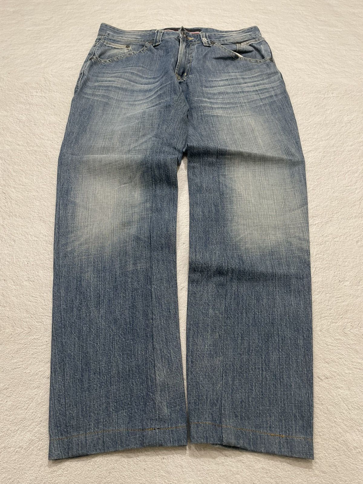If Six Was Nine × Japanese Brand × Le Grande Bleu (L.G.B.) 2000s Majah Flavah bordir eagle y2k Style Size US 31 - 1 Thumbnail