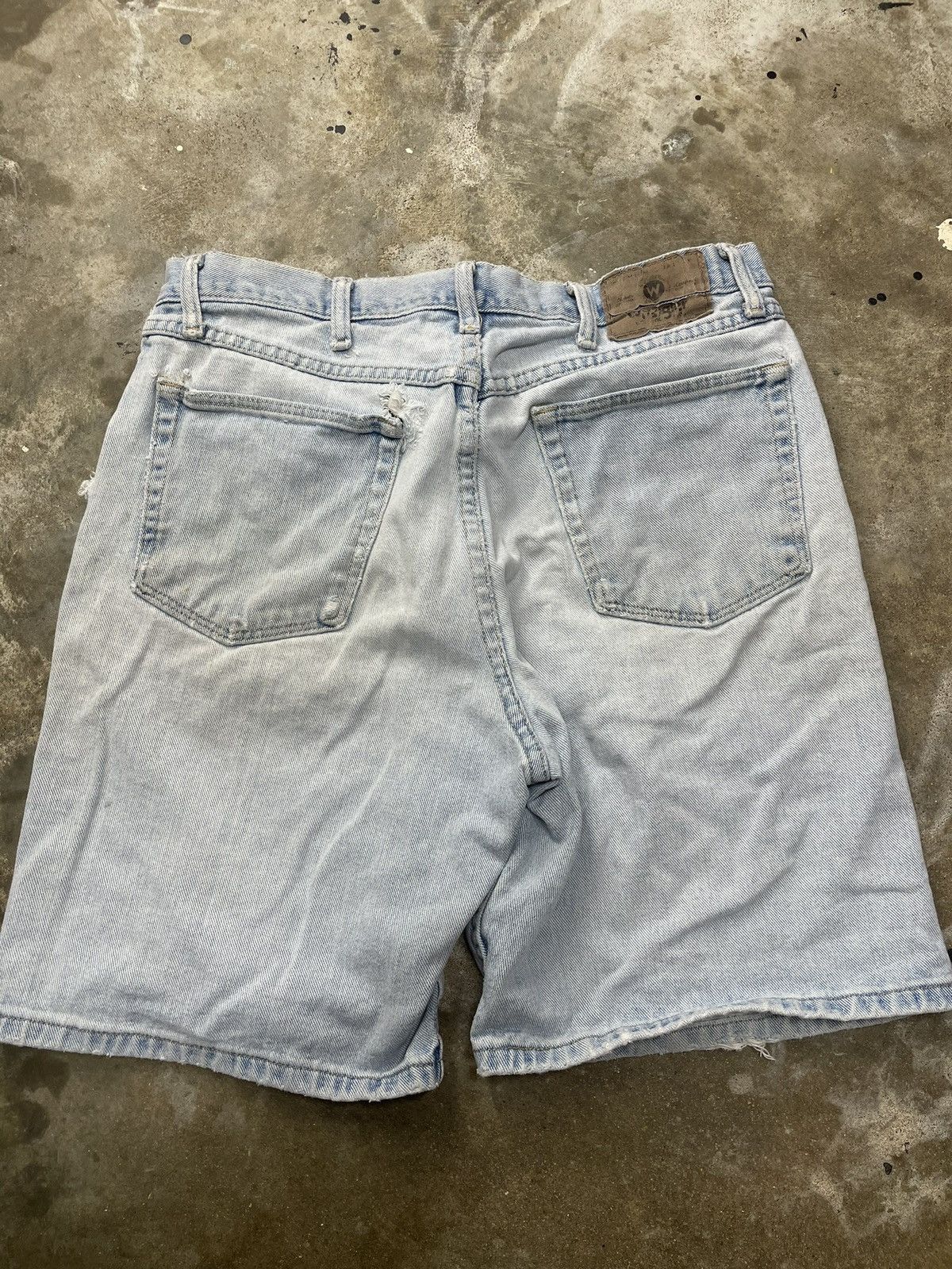 Vintage × Wrangler Distressed Y2K Jorts Jean Shorts Size US 32 / EU 48 - 5 Thumbnail