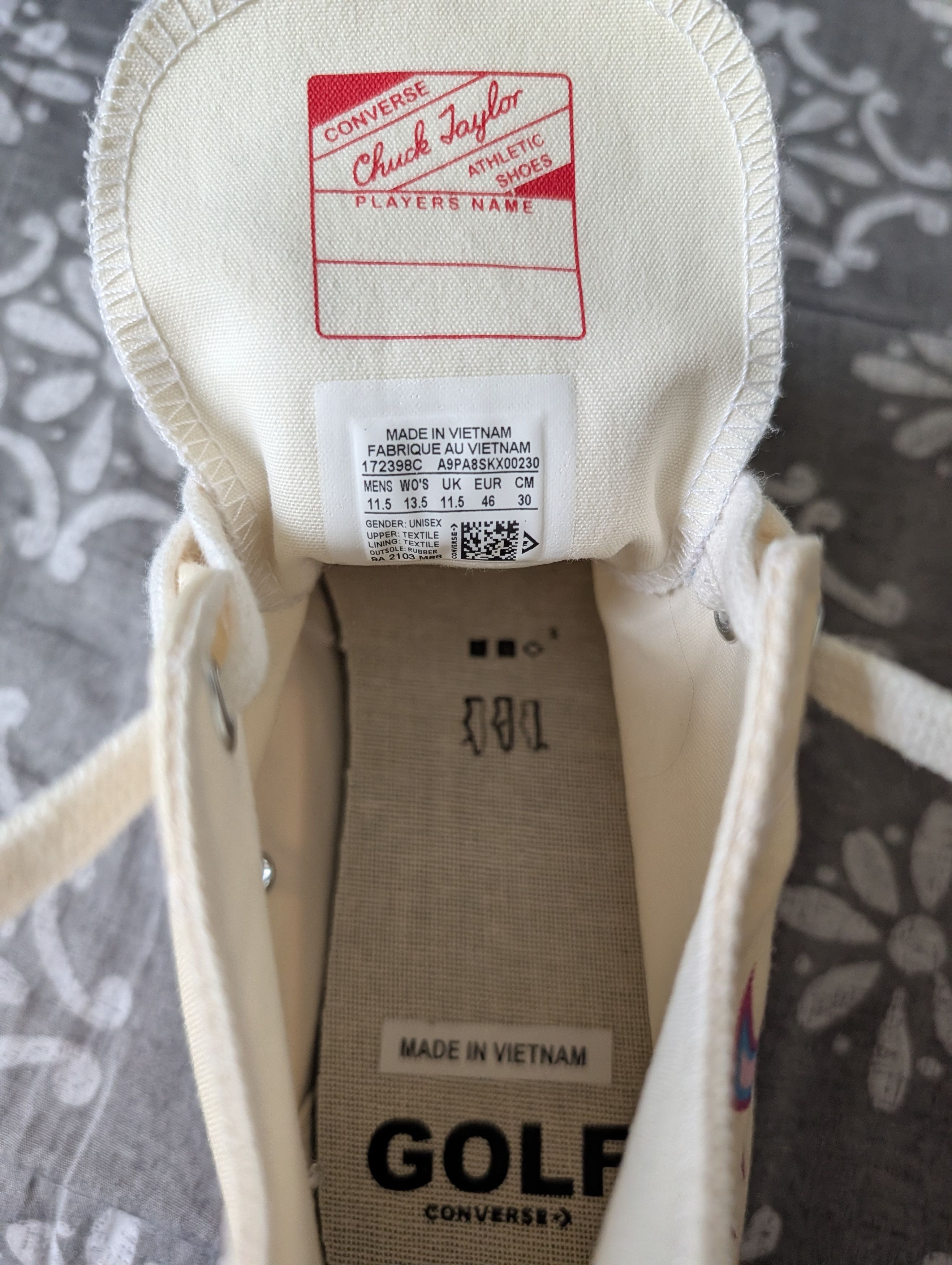 Converse × Golf le Fleur Golf le Fleur Flame Chuck 70 Pastel Yellow SIZE 11.5 Size US 11.5 / EU 44-45 - 8 Thumbnail