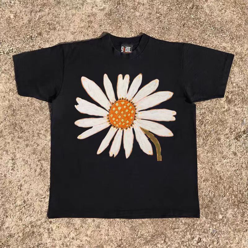 Vintage Black washed retro sunflower print t-shirt Size US M / EU 48-50 / 2 - 1 Thumbnail