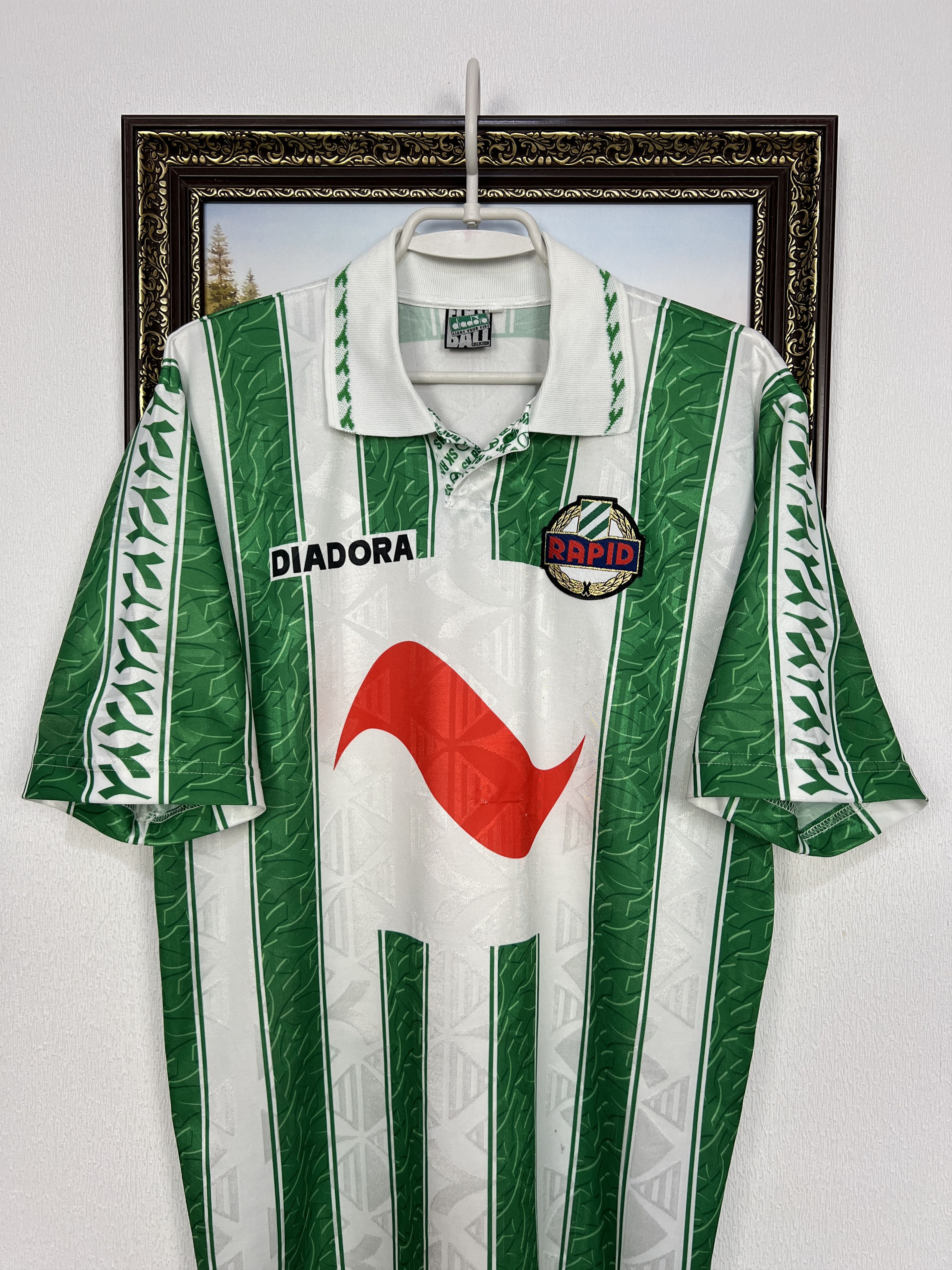 Diadora SK Rapid Wien Home football shirt 1996 Soccer Diadora Jersey Size US L / EU 52-54 / 3 - 2 Thumbnail
