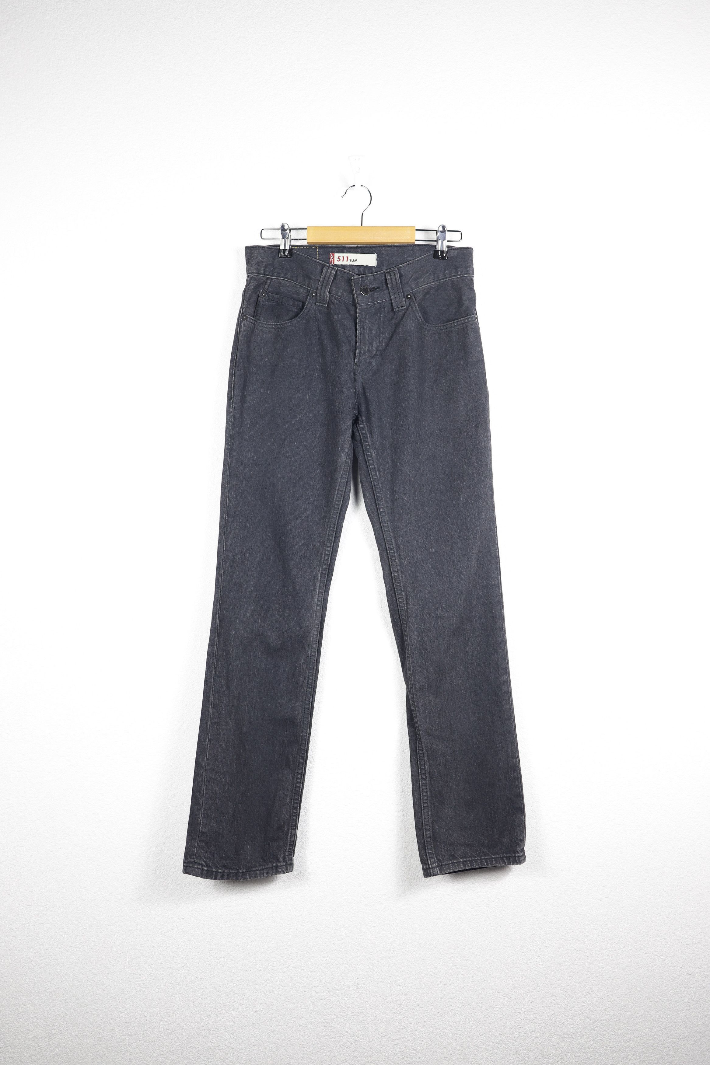 Jean × Levi's × Vintage Levis 511 Washed Black Denim Jeans Pants Size US 31 - 1 Thumbnail