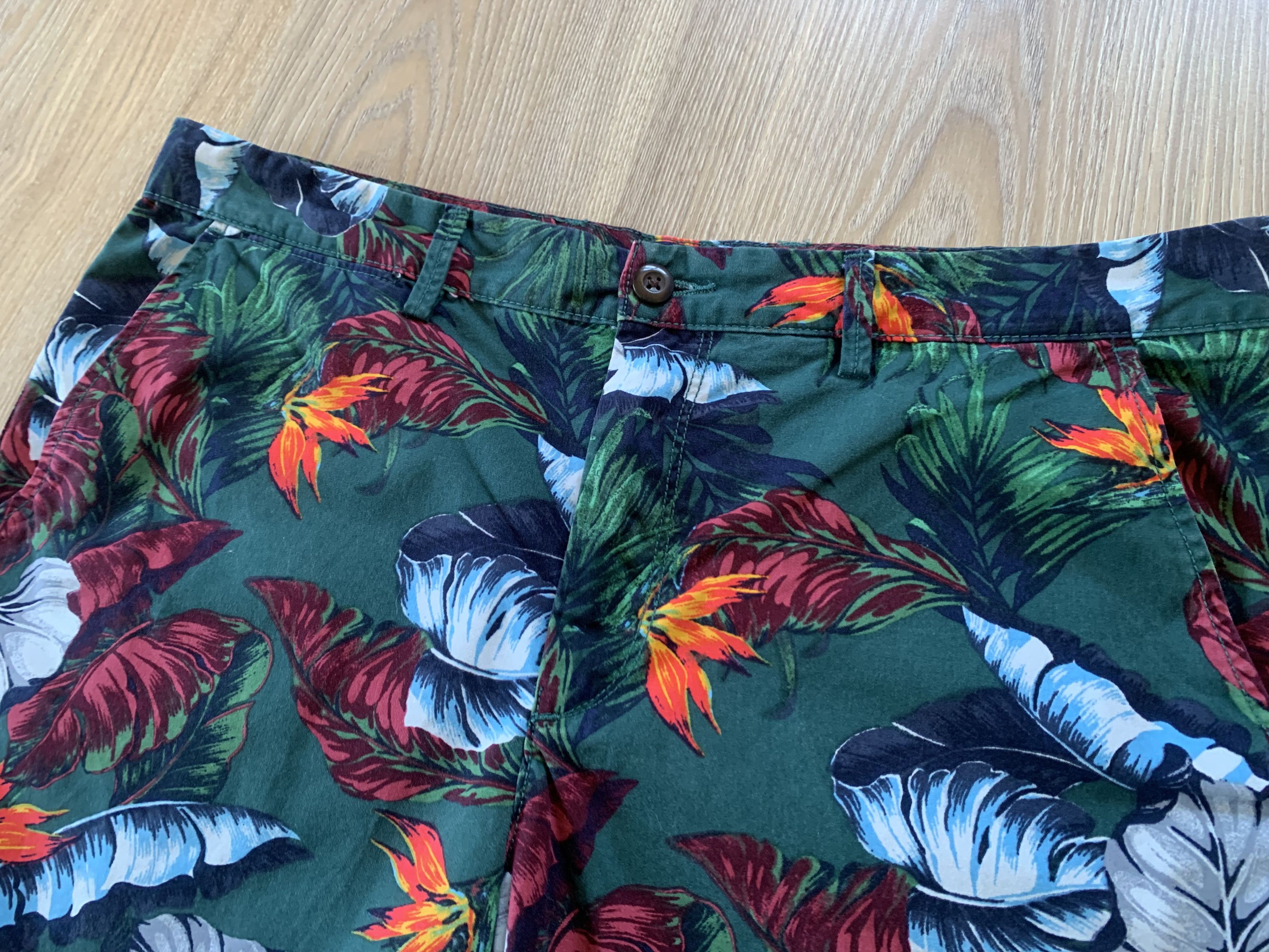 Gap Gap Mens Multicolor Cotton Floral Chino Shorts Size US 34 / EU 50 - 4 Thumbnail