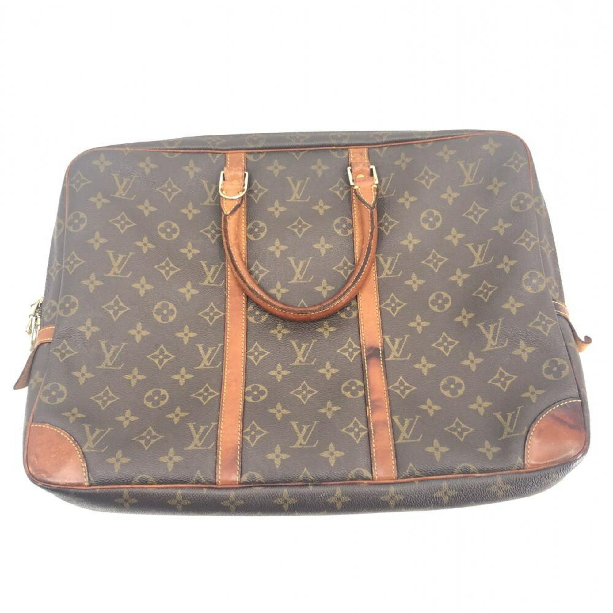 image of Louis Vuitton Porte-Document Voyage Briefcase Louis Vuitton Brown, Women's