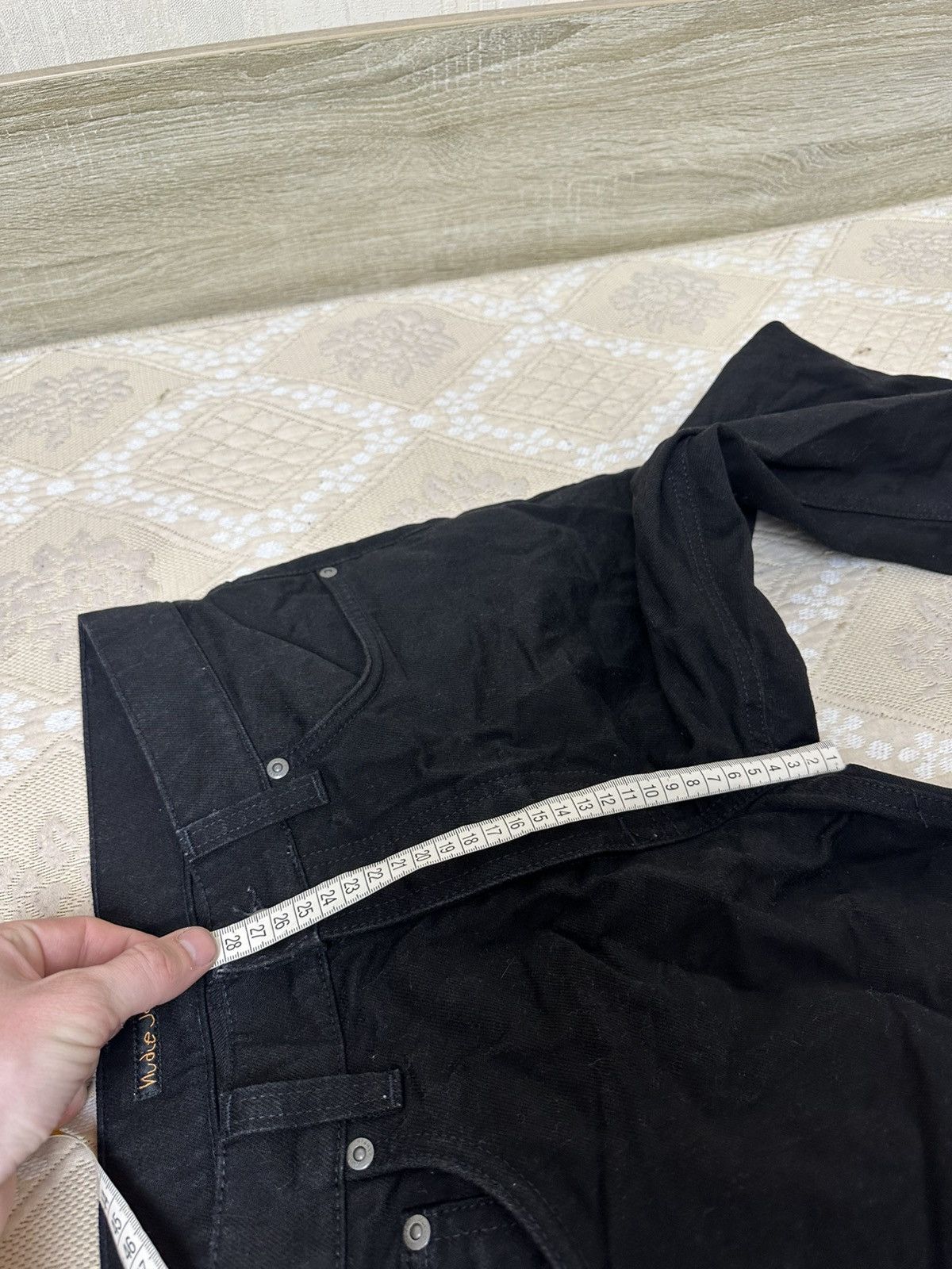 Nudie Jeans 🔥 Nudie Jeans Solid Denim Jeans Pants Trousers Black 33x32 Size US 33 - 11 Thumbnail