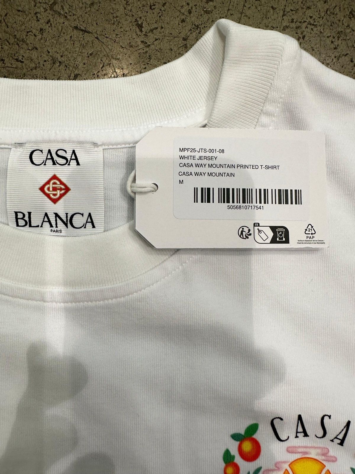 Casablanca CASABLANCA - Casa Way Mountain T-Shirt White Size US M / EU 48-50 / 2 - 4 Thumbnail
