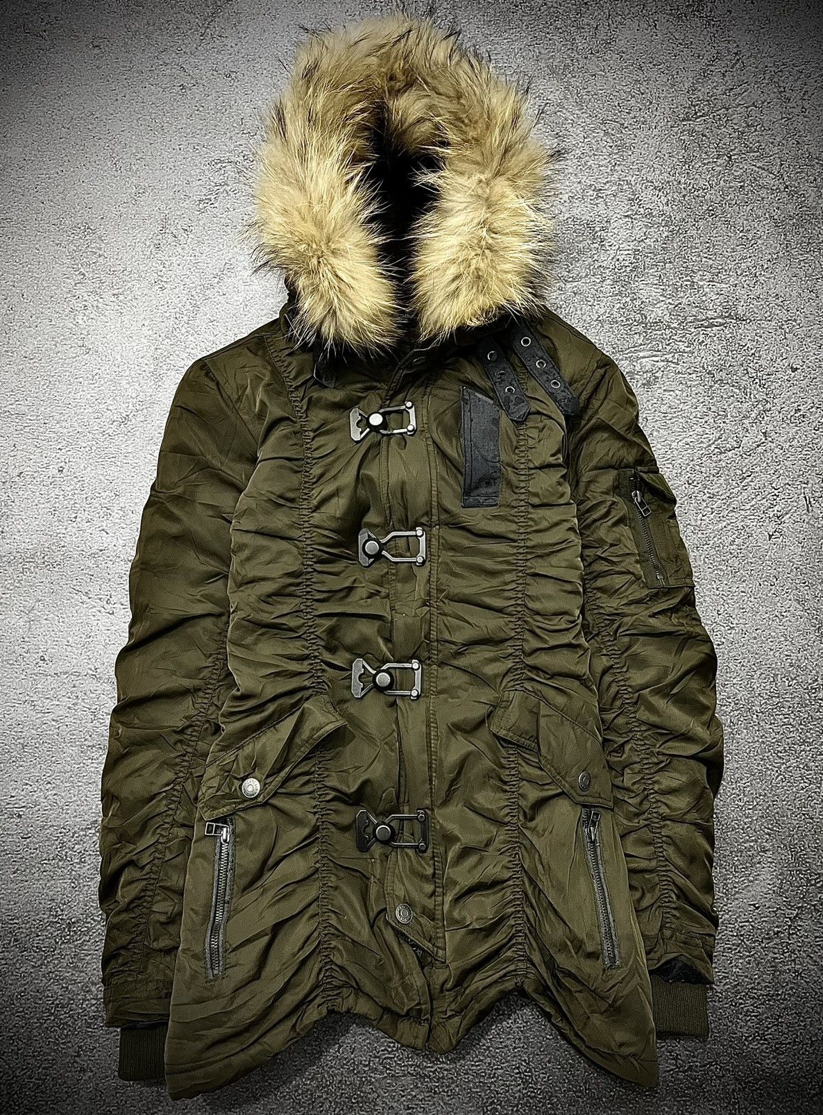 2000s In The Attic Homme Bondage Fur Jacket