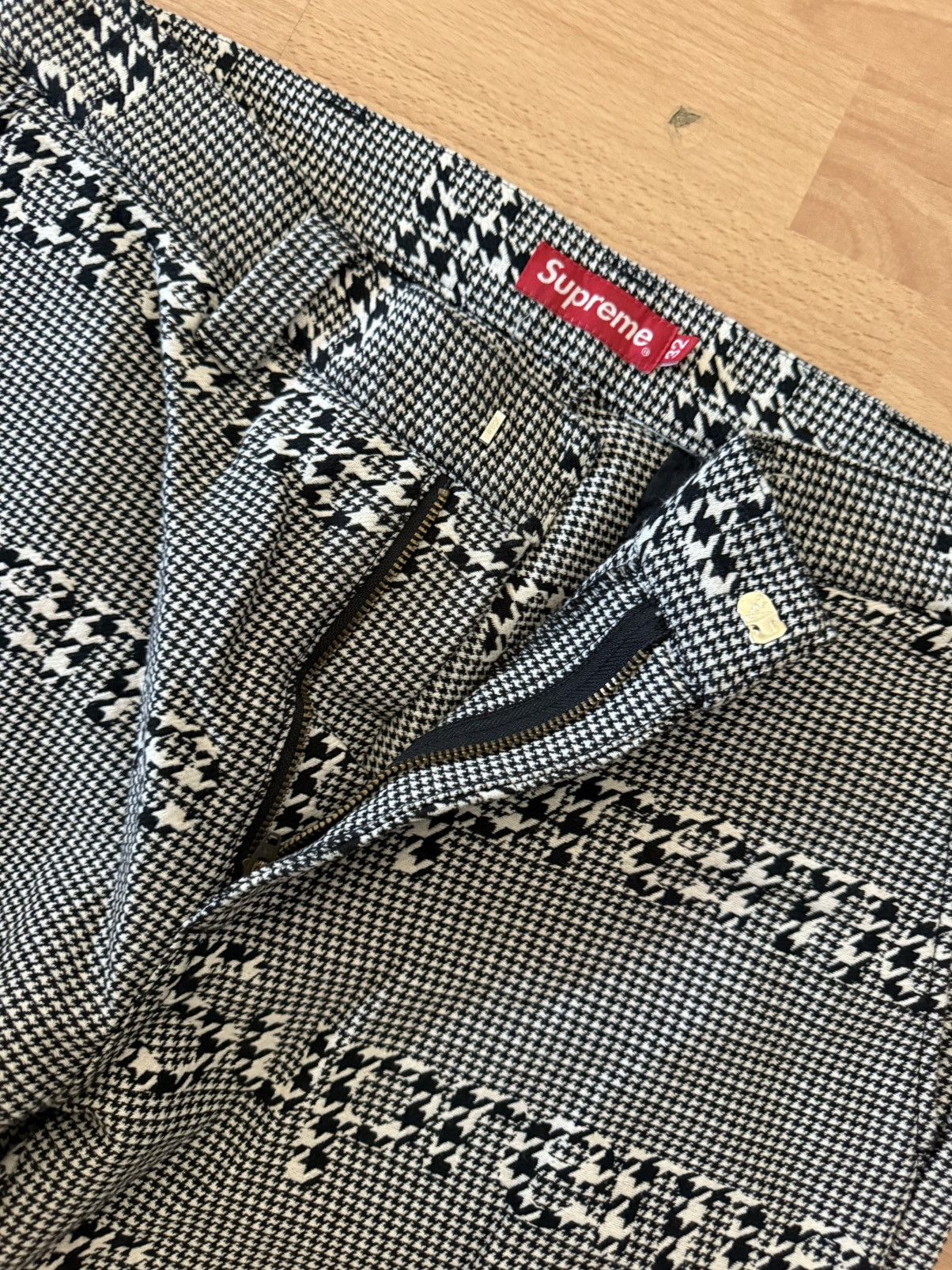 Supreme FW20 Supreme Black houndstooth work pant size 32 pants W32 Size US 32 / EU 48 - 4 Thumbnail