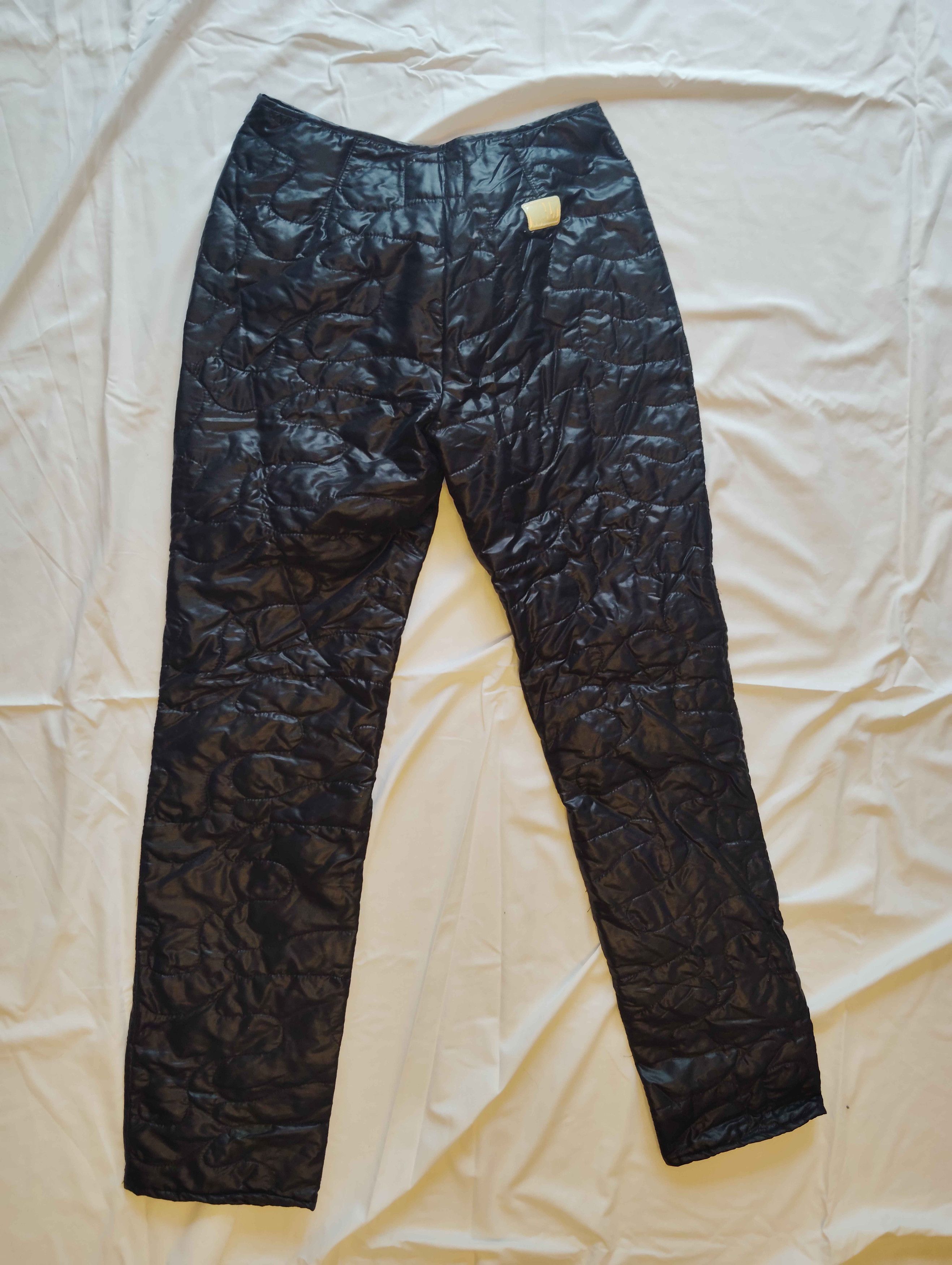 Walter Van Beirendonck W&LT "Wonderland" AW1996 Black Quilted Pants + W Charm Size US 30 / EU 46 - 2 Thumbnail