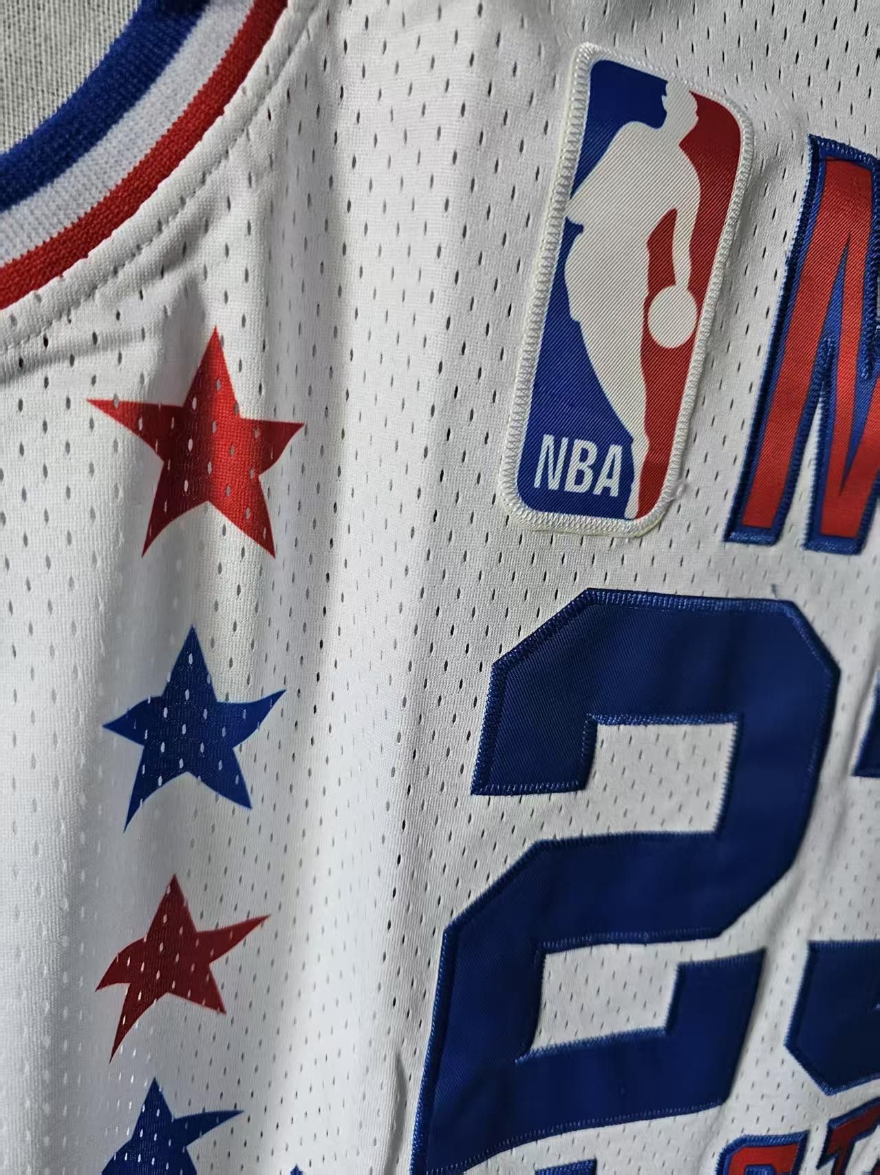 NBA All Star Michael #23 Jordan Jersey White Size US XL / EU 56 / 4 - 3 Thumbnail