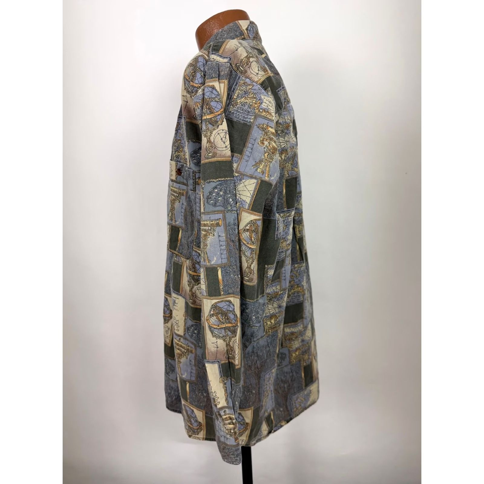 Vintage VINTAGE Cellini Shirt Men M Button-Down Short Sleeve Blue 80s 90s Graphic Print Nautical Retro Size US M / EU 48-50 / 2 - 7 Thumbnail
