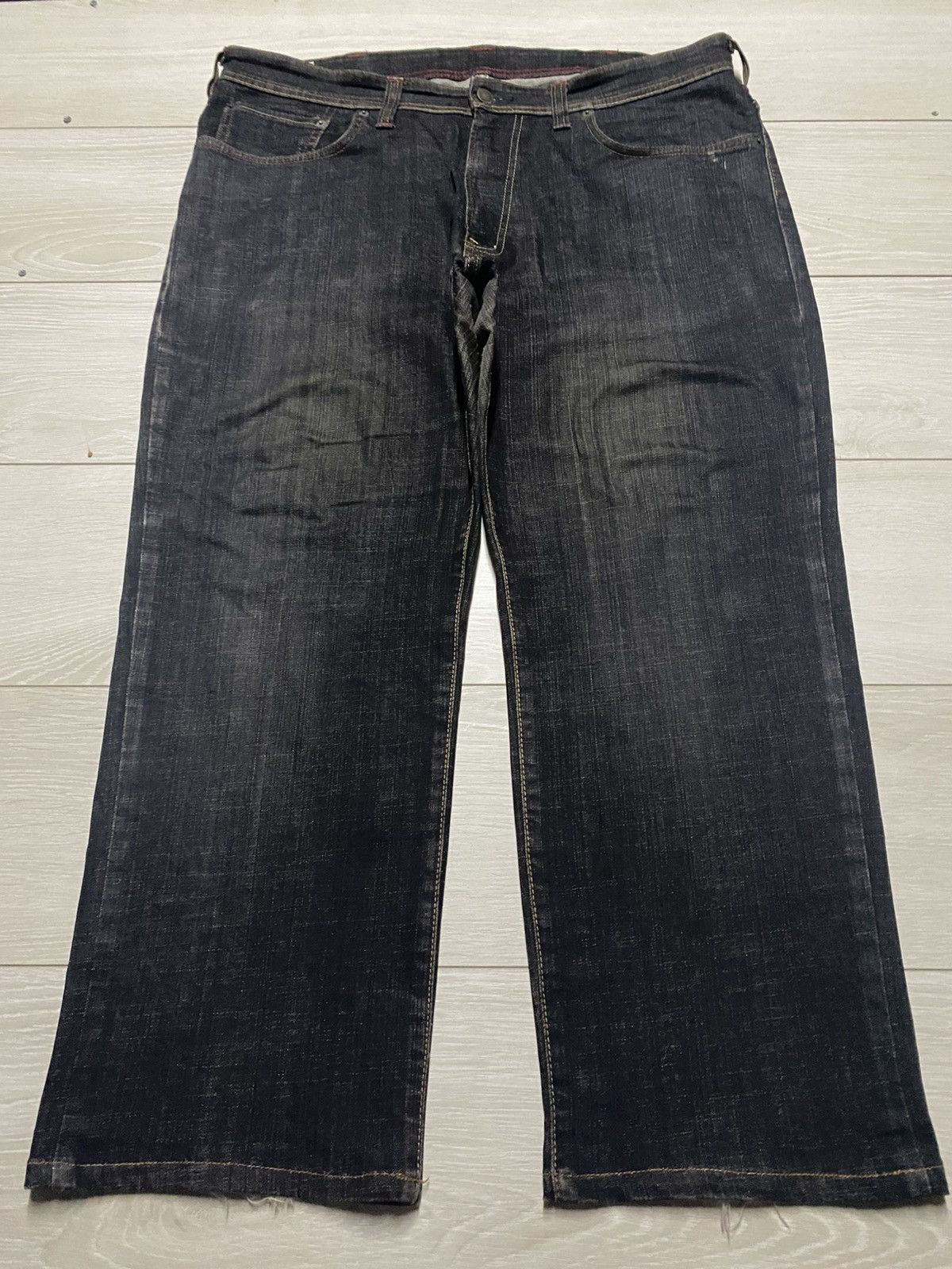 Edwin Vintage Edwin 404 International Basic Black Denim Baggy Jean Size US 39 - 1 Thumbnail
