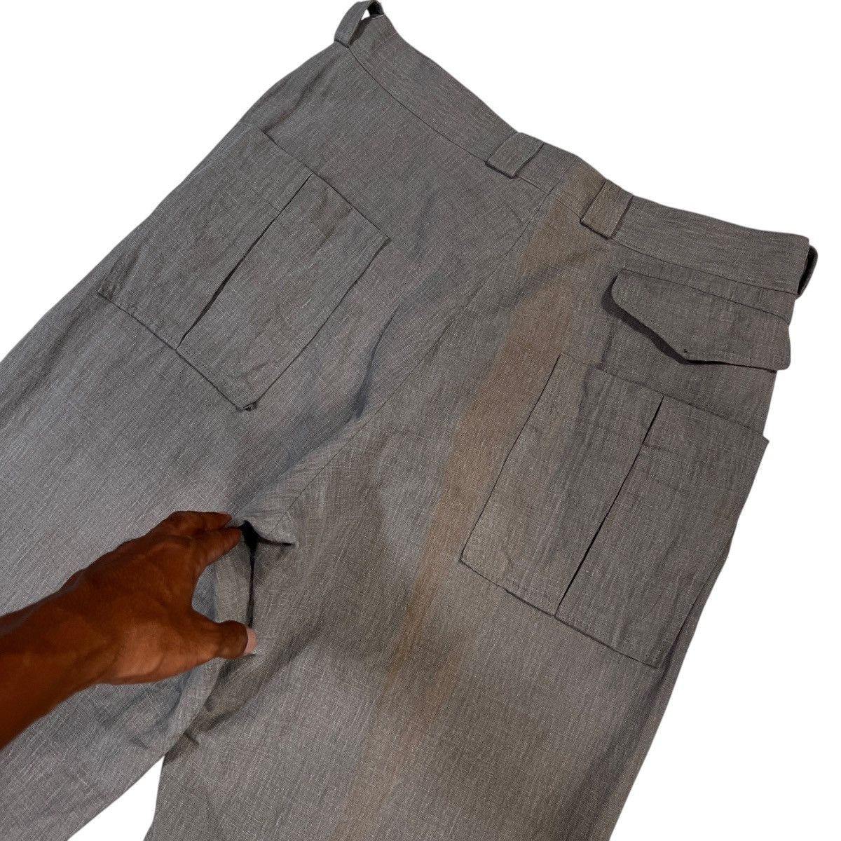 Yohji Yamamoto 💥 Y's For Men Yohji Yamamoto men Linen Cotton Trouser Pant Size US 34 / EU 50 - 14 Thumbnail