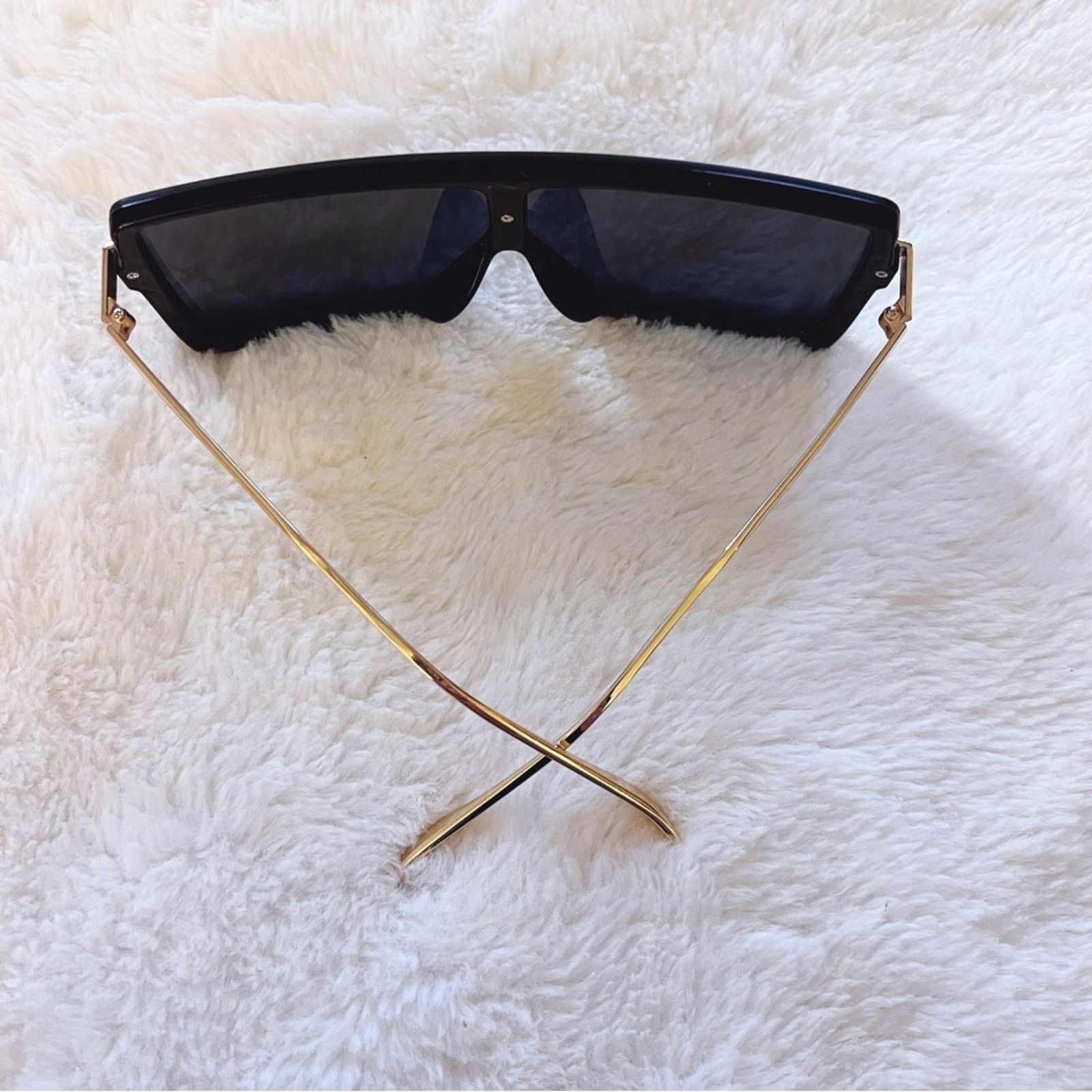 Other Ariel Black Rectangle Full Frame Sunglasses Size ONE SIZE - 5 Thumbnail