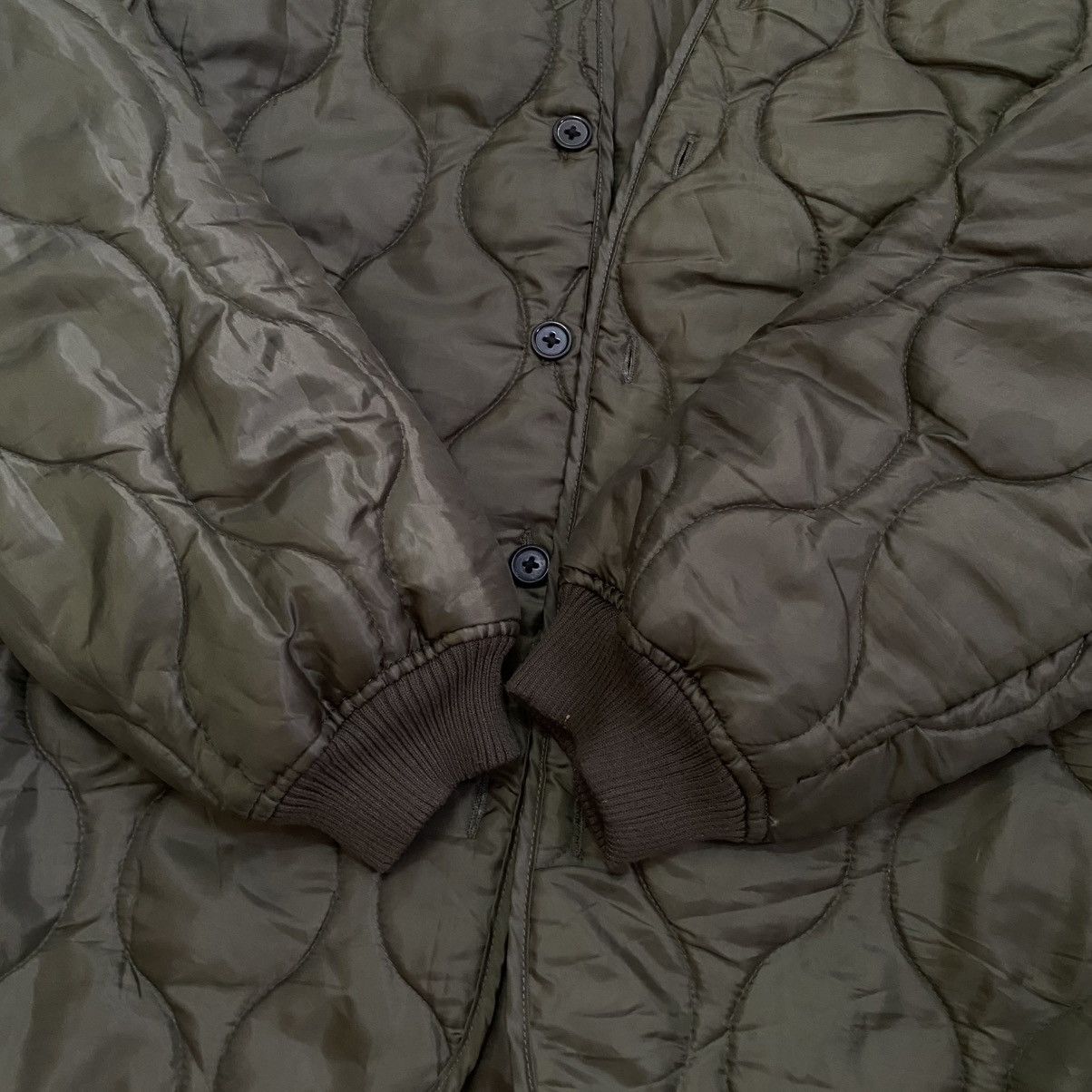 Vintage Vintage Military Quilted Padded Puffer Down Jacket Size US M / EU 48-50 / 2 - 2 Thumbnail