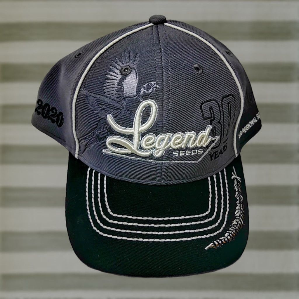Vintage Legend Seeds Hat Baseball Cap Mens Adjustble Gray Cotton Polyester Canvas 90s USA Farm Animals Pheasant Display Vintage No N/A Size ONE SIZE - 1 Thumbnail