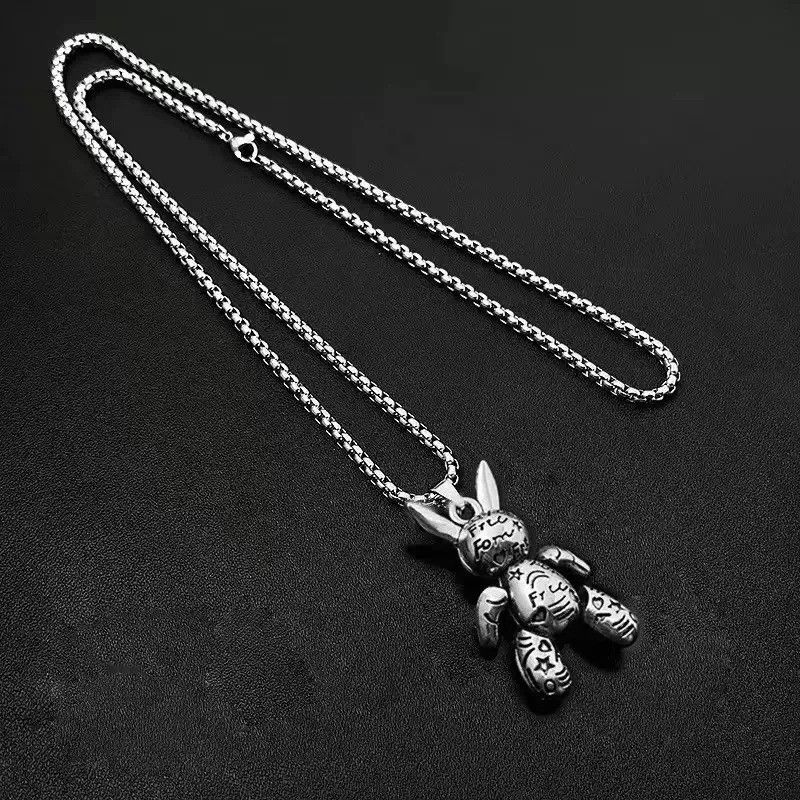 Vintage rabbit Pendant Necklace Size ONE SIZE - 3 Thumbnail