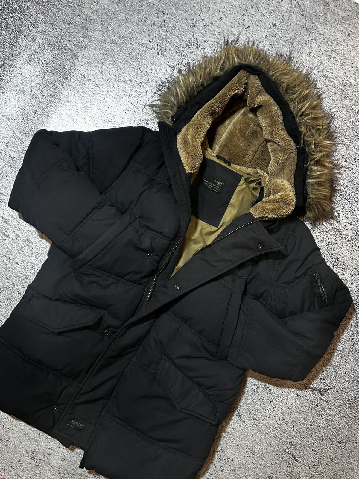 Schott Schott NYC Faux Fur hoodie Fur Hood Jacket Military Size US S / EU 44-46 / 1 - 16 Thumbnail