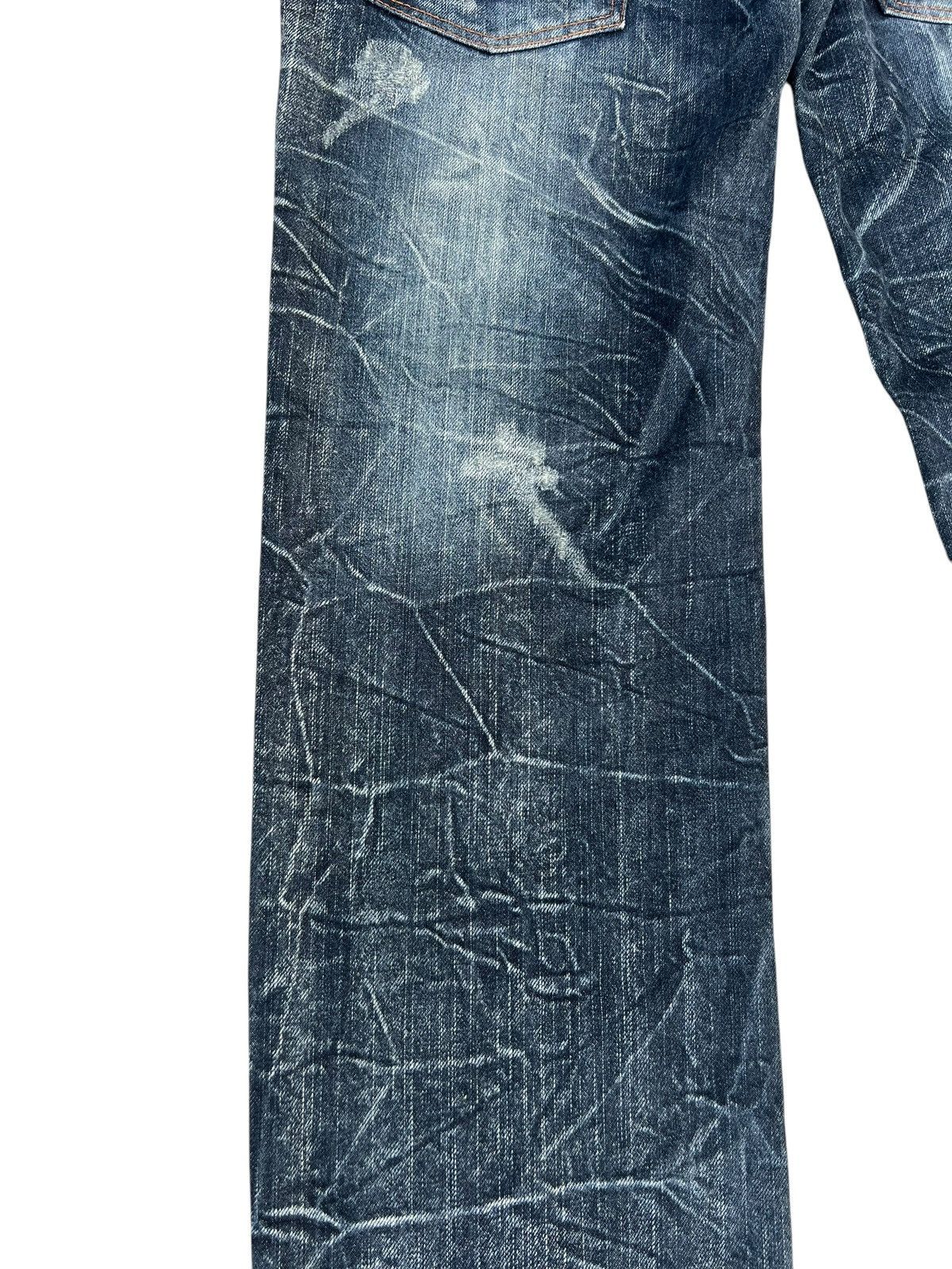 14th Addiction Double Waist Nylaus Clothing Dirty Mud Discharge Denim Jeans Size US 30 / EU 46 - 16 Thumbnail