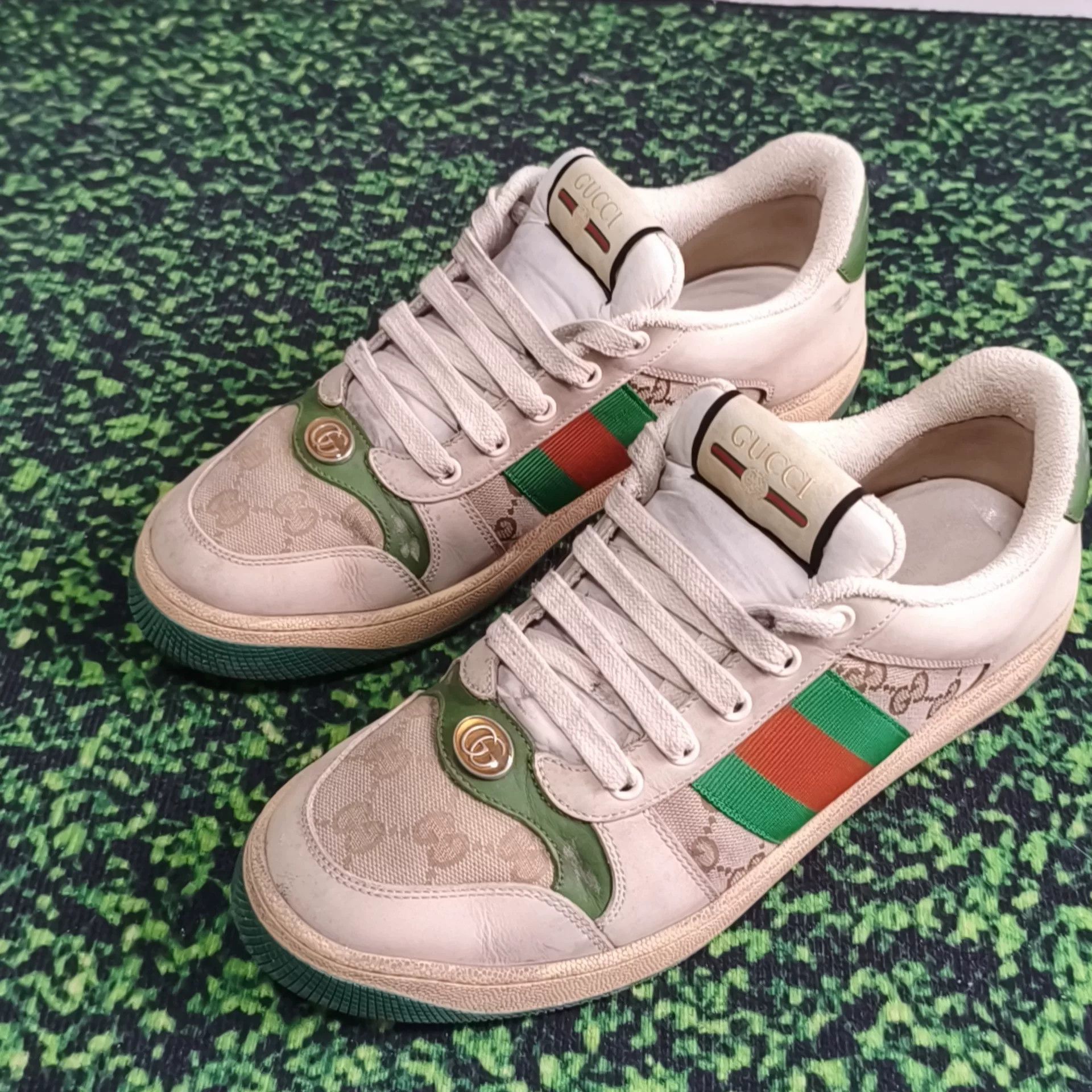 Gucci Gucci Orange Lowtop Sneakers 8 Men Size US 8 / EU 41 - 1 Thumbnail