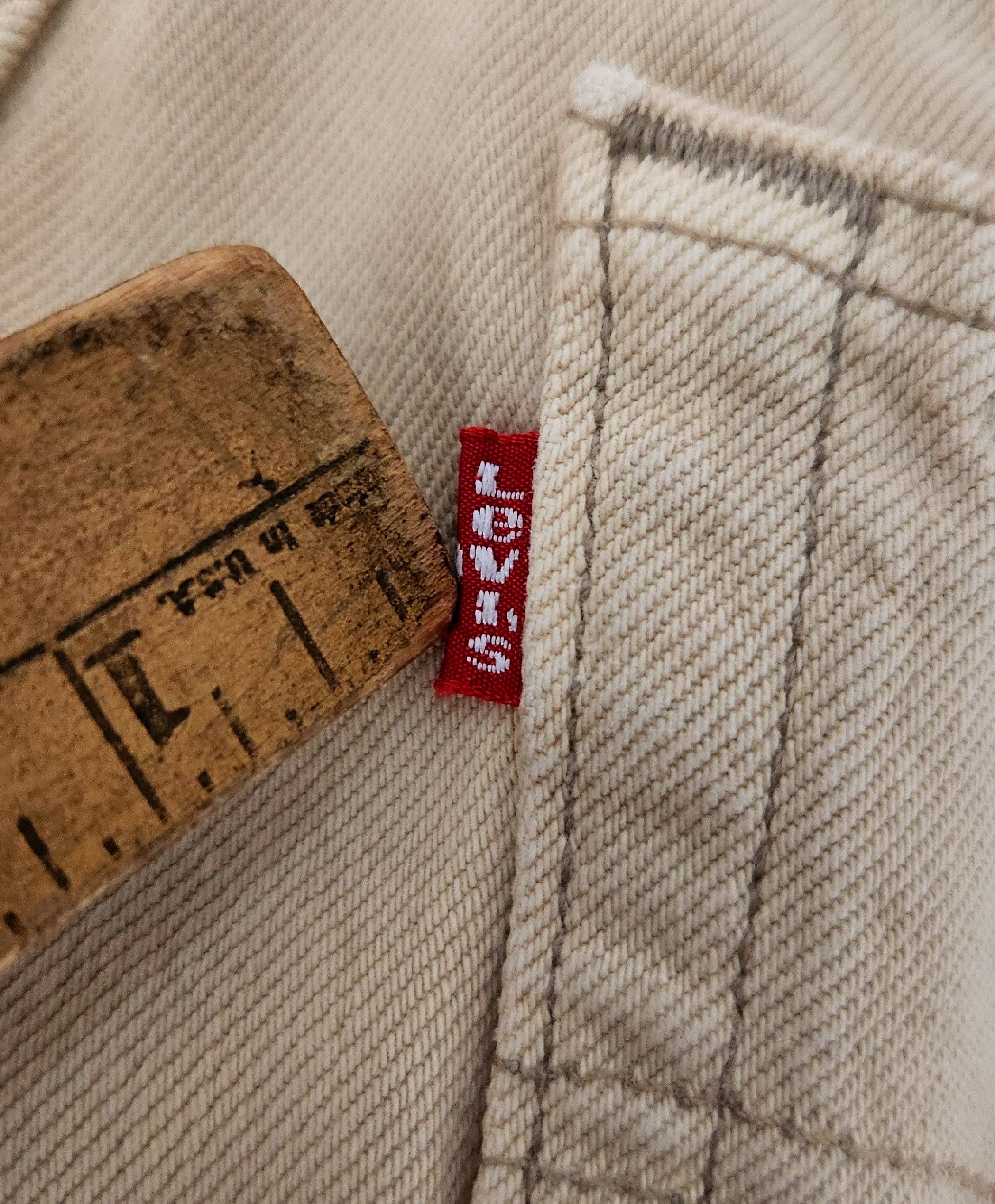 Levi's × Vintage VTG Levi's True Vintage 501 XX Red Tab Cream USA Made 34 Size US 34 / EU 50 - 16 Thumbnail
