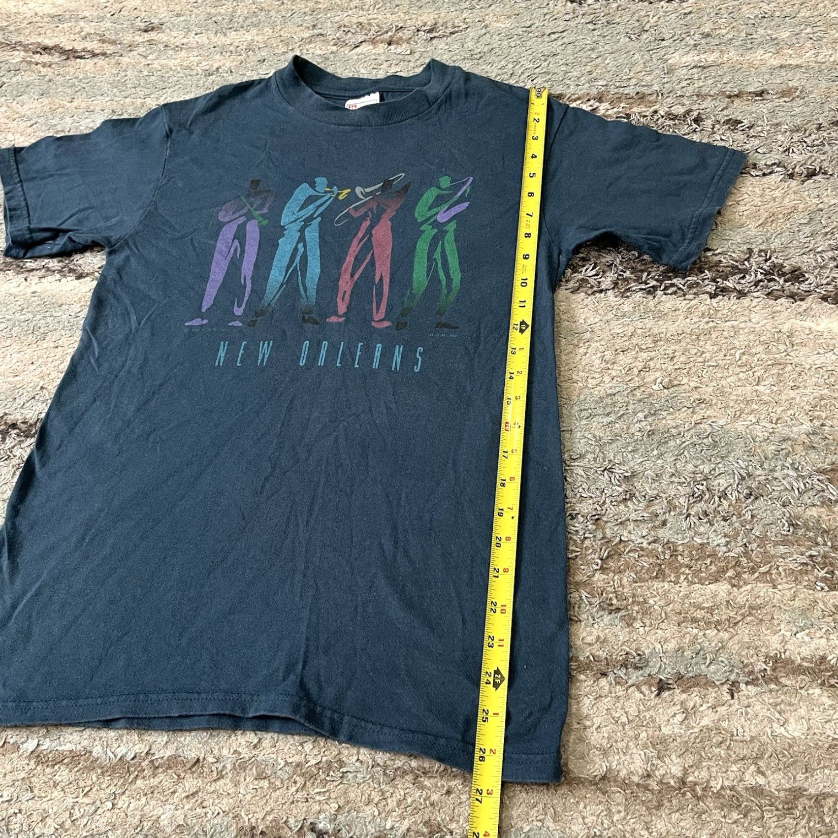 Vintage VINTAGE Hanes Heavyweight T-shirt Blues Brass Band 1992 S Small 34-36 Unisex Blue Graphic Tee 1990s Mens Womens Boys Girls Size US S / EU 44-46 / 1 - 6 Thumbnail