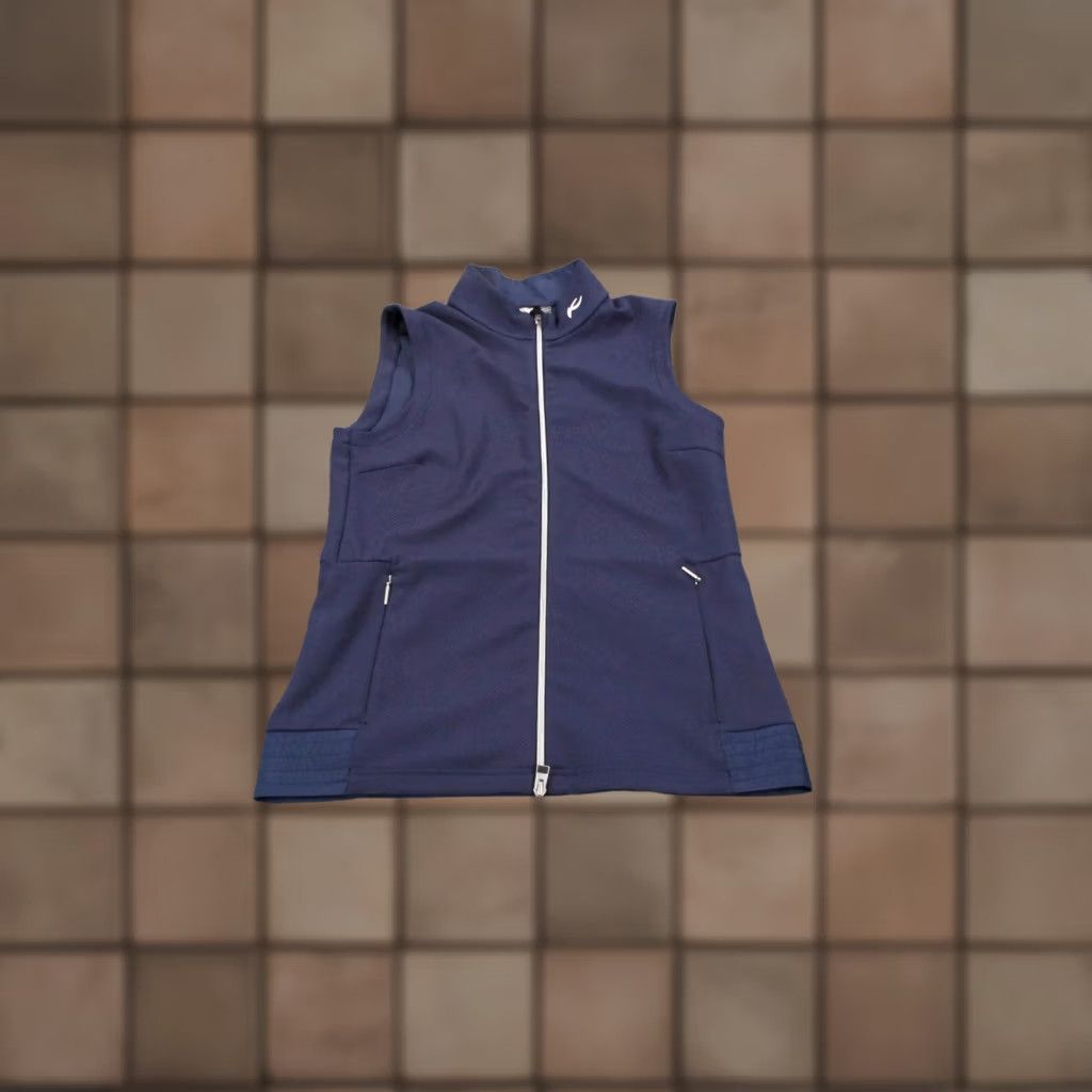 KJUS KJUS Vest Womens 38 Blue Zip Pockets Lightweight Windbreaker Outdoor Winter Spring Fall Regular Size XS / US 0-2 / IT 36-38 - 1 Thumbnail