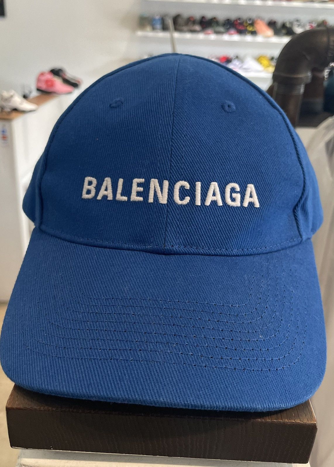 Balenciaga Balenciaga Baseball Hat Blue Size ONE SIZE - 1 Thumbnail