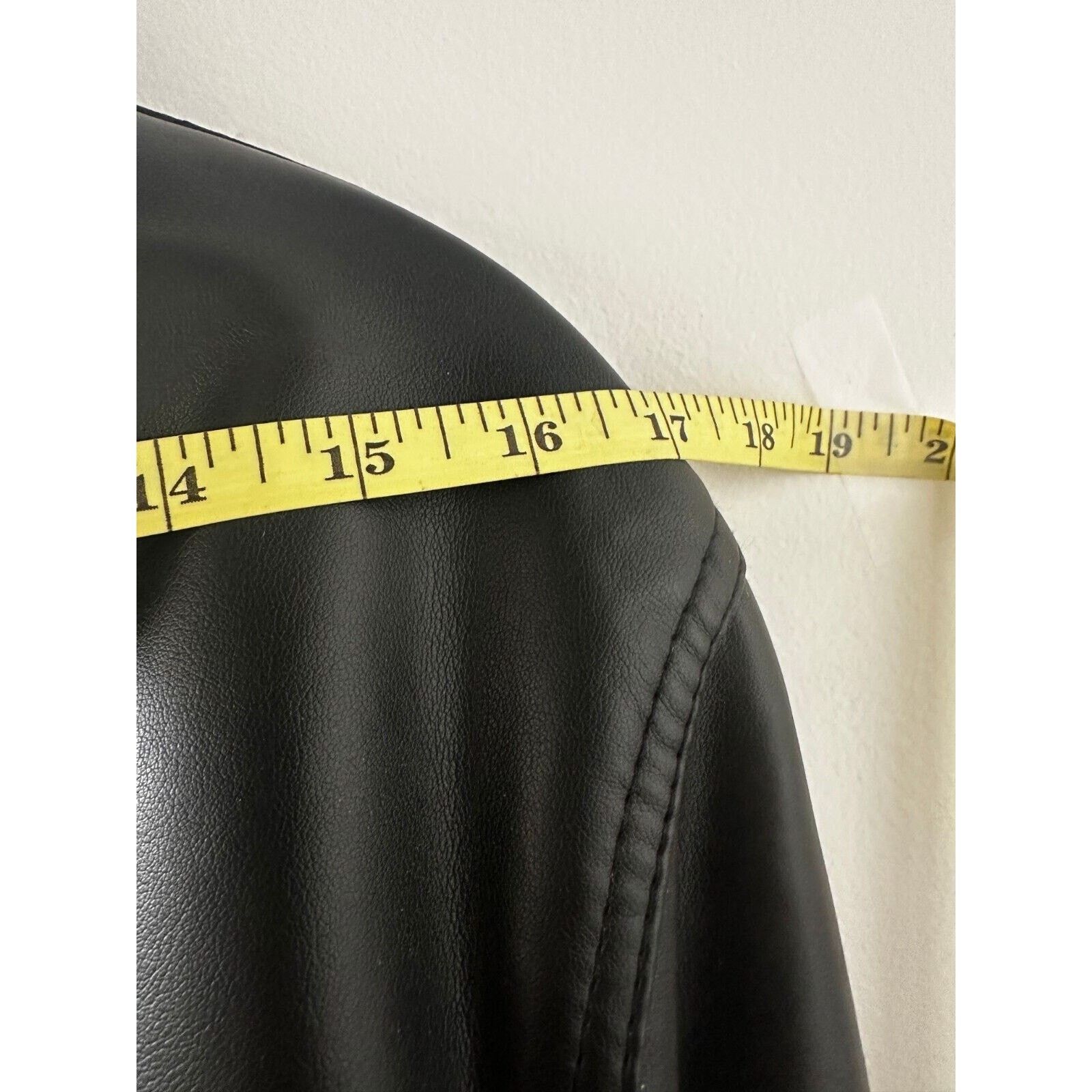 Armani Collezioni Collezioni Black Faux Leather Mid-Length Jacket NWT Mens M/L Size US M / EU 48-50 / 2 - 5 Thumbnail
