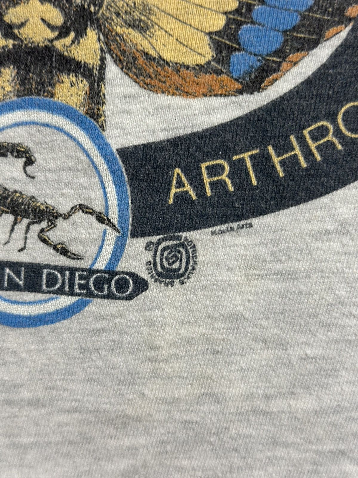 Hanes Vintage 90s Zoological Society Faded Tee Size US XL / EU 56 / 4 - 2 Thumbnail