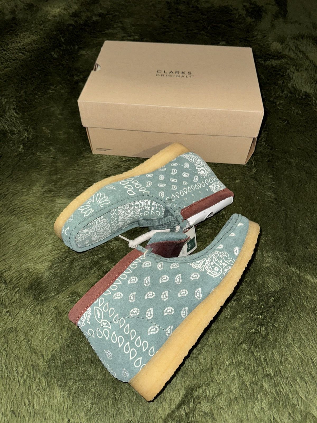 Clarks [UK 8] Clarks Wallabee Boot Paisley Green Size US 8.5 / EU 41-42 - 5 Thumbnail