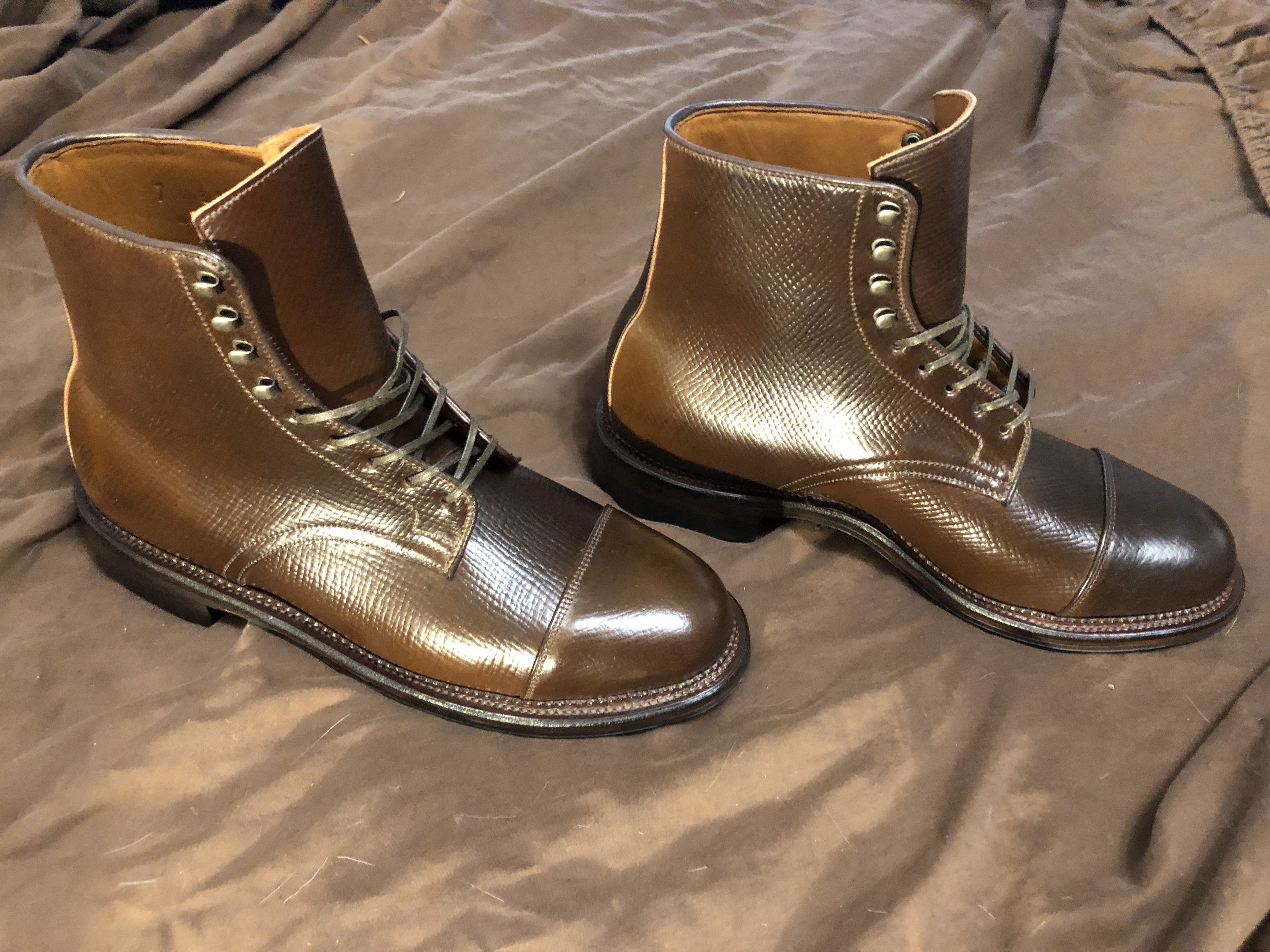 Viberg Armagnac shell cordovan, Halkett Boot, 7E Size US 7 / EU 40 - 1 Thumbnail