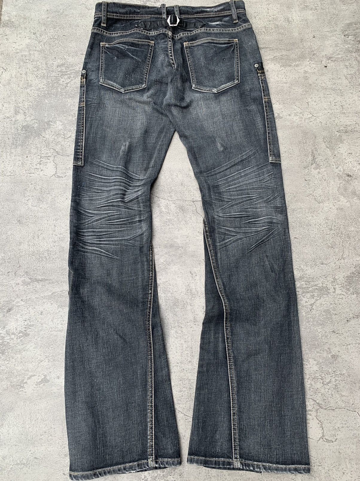 14th Addiction MICHEL KLEIN washed flare jeans Size US 30 / EU 46 - 6 Thumbnail