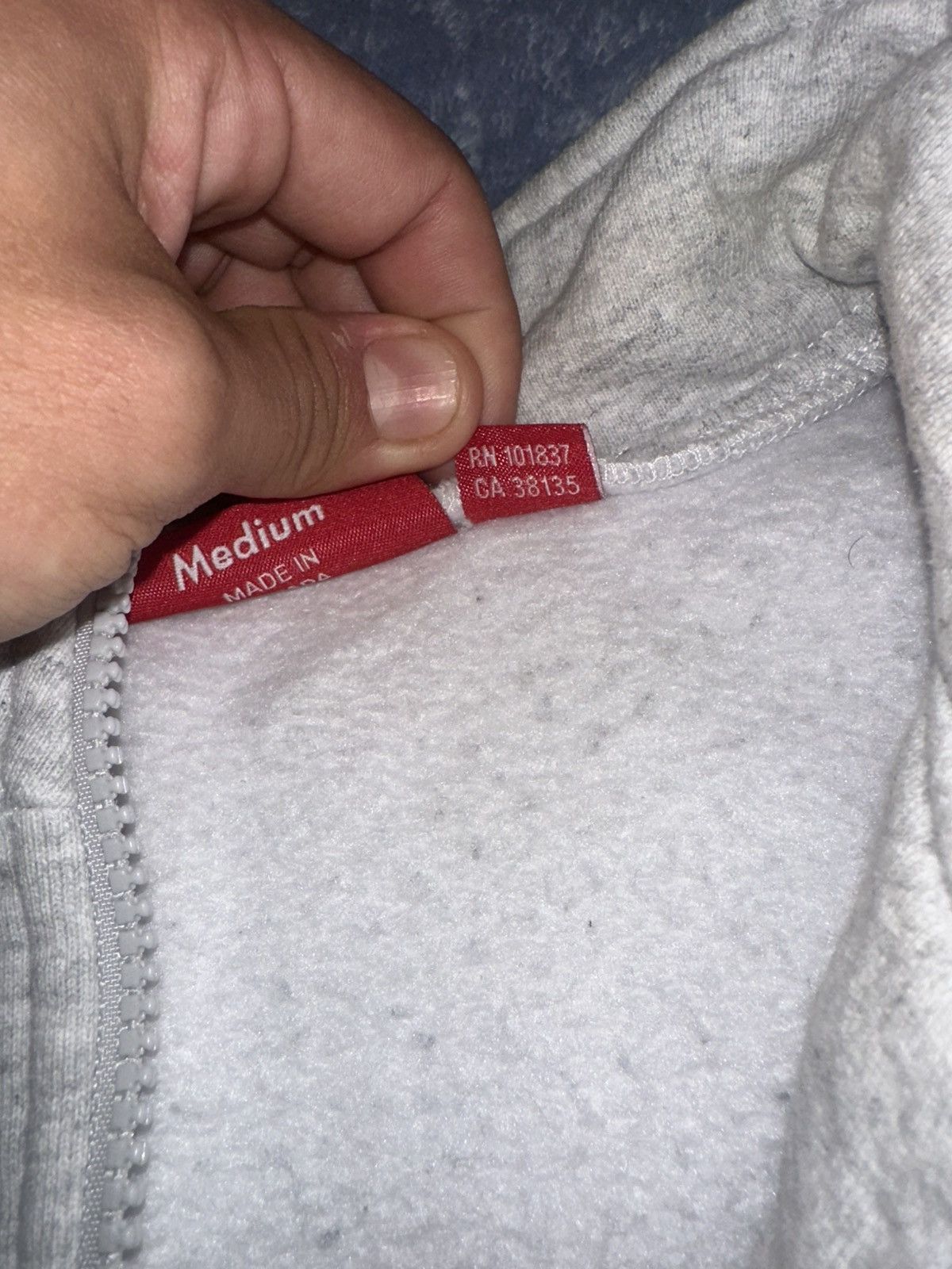 Supreme Grey supreme quarter zip Size US M / EU 48-50 / 2 - 5 Thumbnail