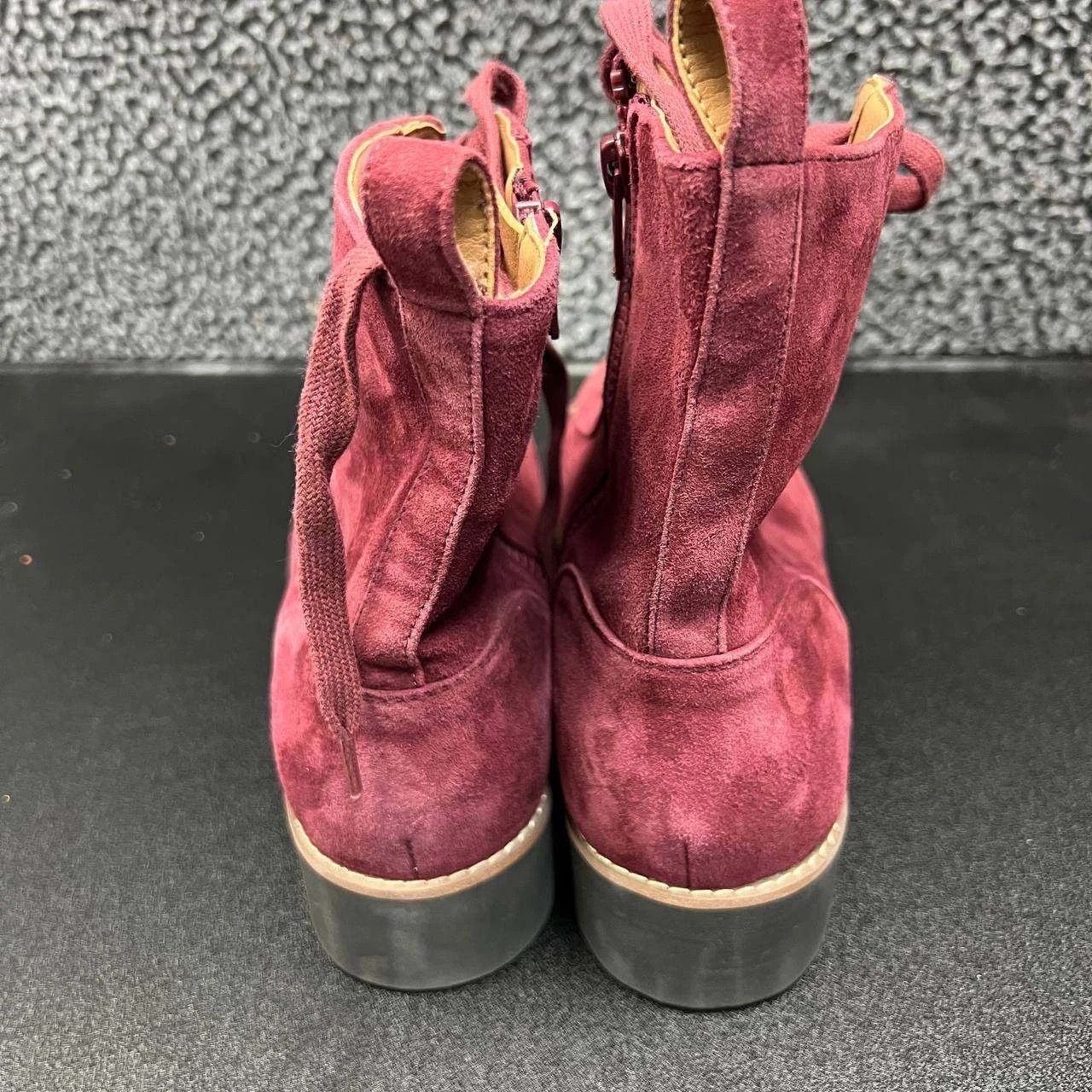 Vionic Vionic Lani Suede Ankle Boots 11 Weather Resistant Lace Up Size US 11 / IT 41 - 3 Thumbnail