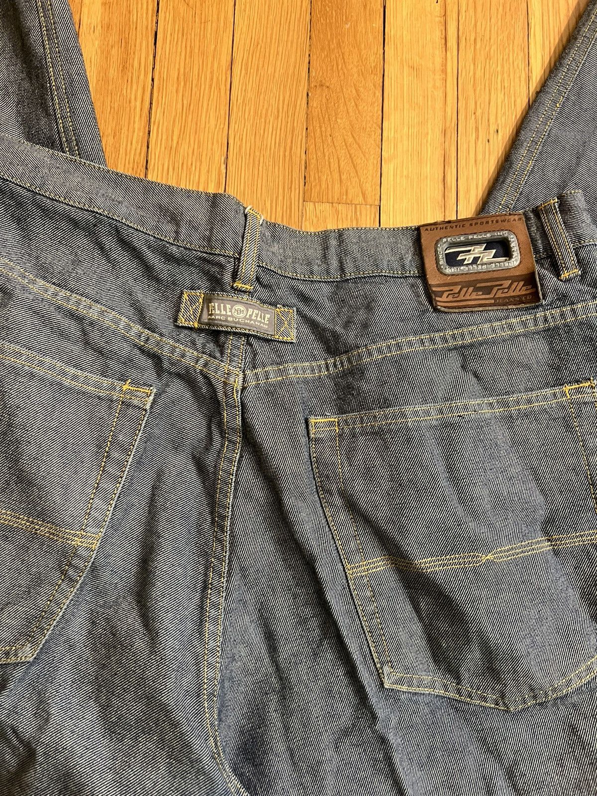 Other Pelle Pelle Distressed Wide-Leg Jeans Size US 42 / EU 58 - 3 Thumbnail