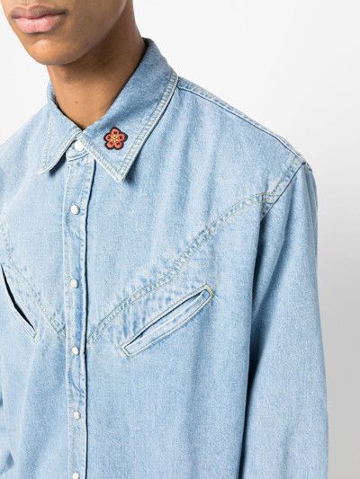 Kenzo o1mle0624 Western-Style Denim Shirt in Blue Size US L / EU 52-54 / 3 - 5 Thumbnail