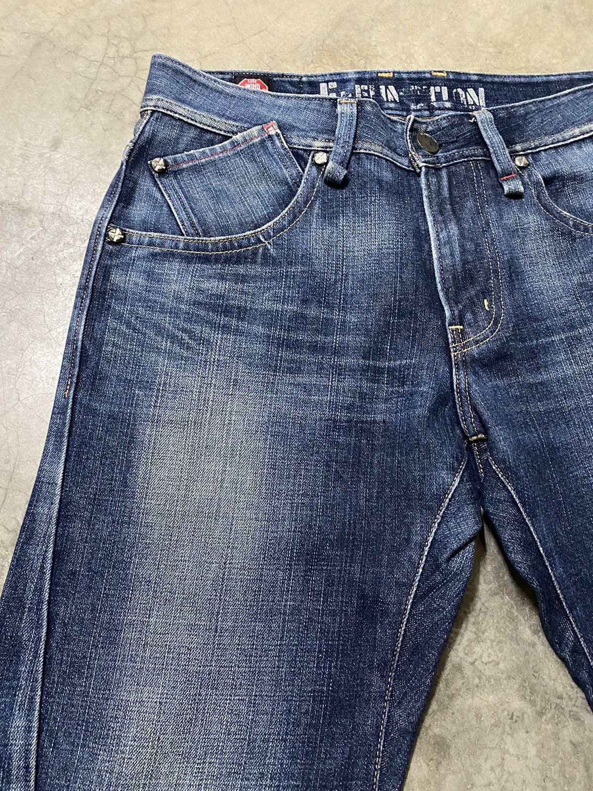 Edwin × Hysteric Glamour × Tornado Mart Baggy Jeans Japanese Edwin Crossbones Distressed Jeans Size US 34 / EU 50 - 11 Thumbnail