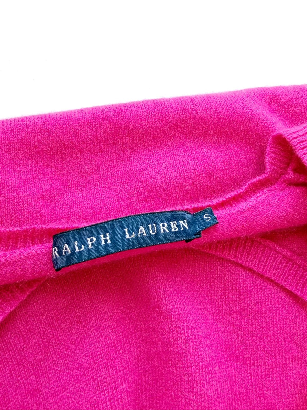 Polo Ralph Lauren Ralph Lauren Pink Cashmere Sweater V-Neck Size S Luxury Size S / US 4 / IT 40 - 5 Thumbnail