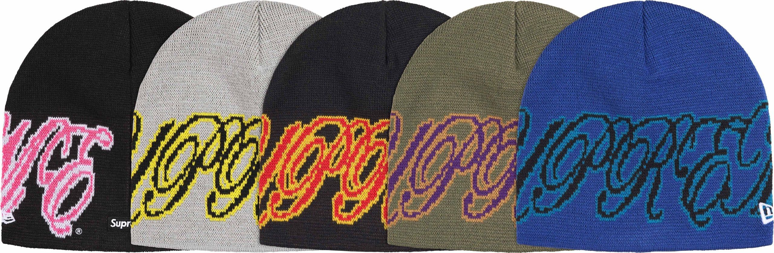 New Era × Supreme Supreme New Era Cursive Beanie Size ONE SIZE - 1 Preview