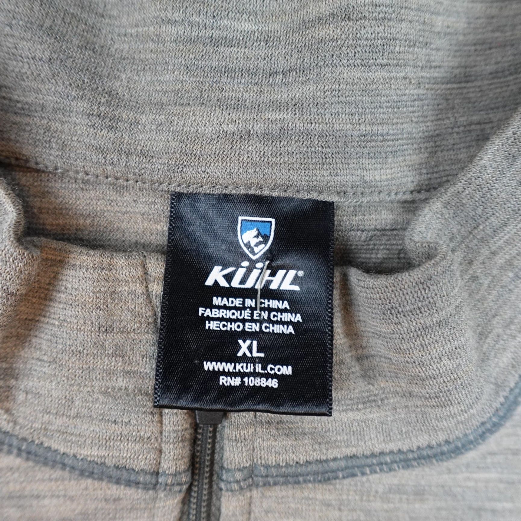 Vintage KÜHL Ryzer 1/4 Zip Pullover Mens XL Gray Mock Neck Striped Hiking Long Sleeve Shirt Mens XL Gray Striped Hiking Long Sleeve Size US XL / EU 56 / 4 - 6 Thumbnail